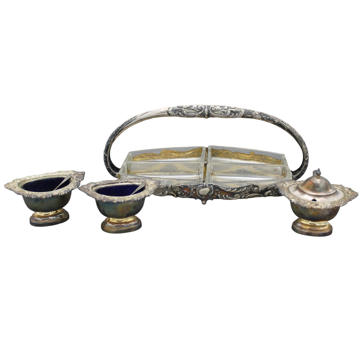 Piccolo vassoio da portata con saliere - Small serving tray with salt shakers