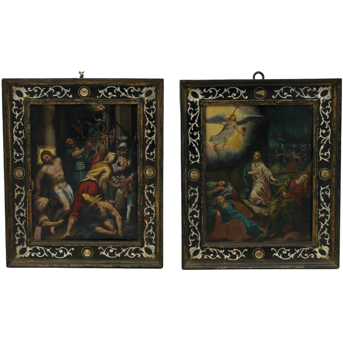 Pittore fiammingo del secolo XVIII "Scene sacre" - Flemish painter of the 18th century "Sacred scenes"