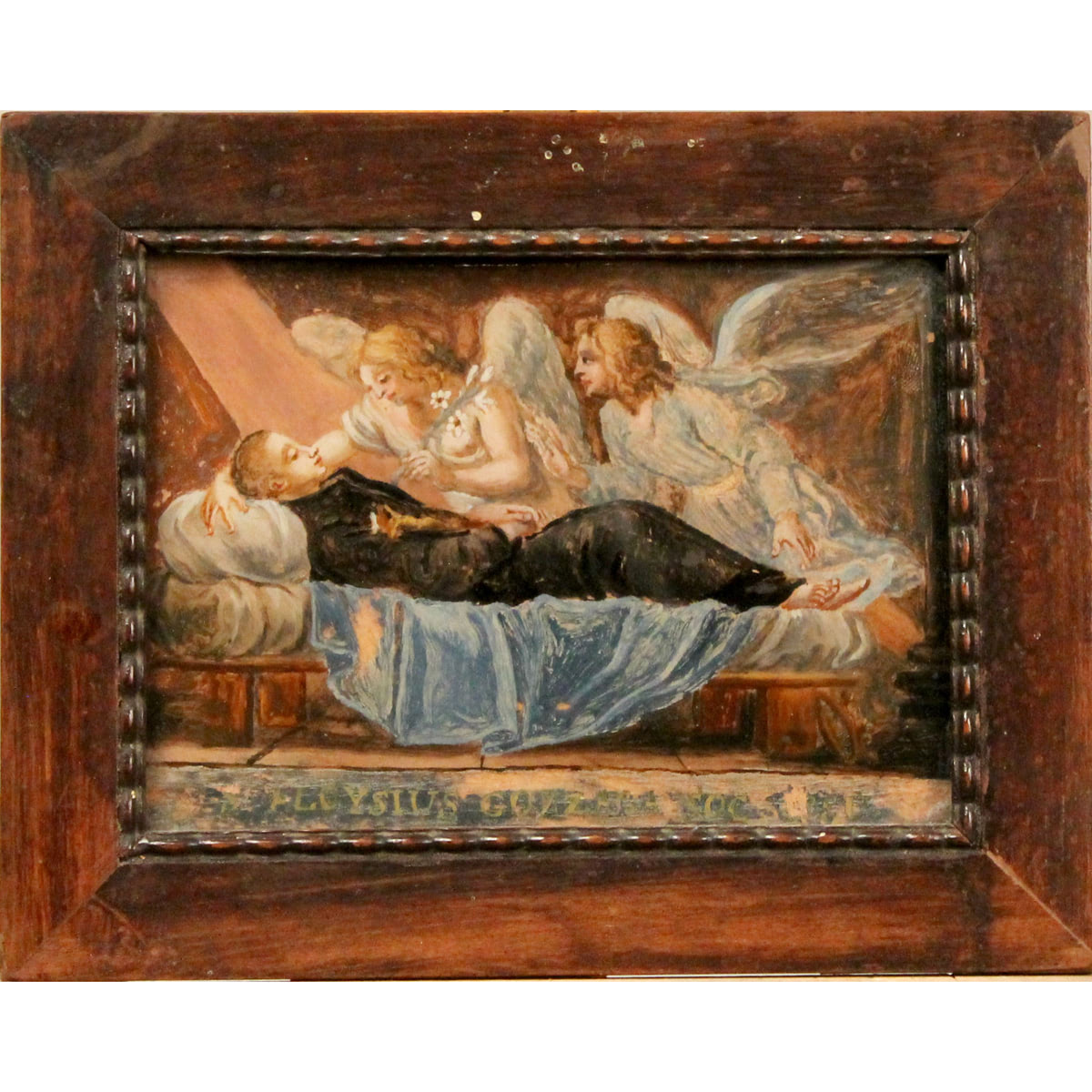 Scuola siciliana del secolo XVIII "La morte di San Luigi" - Sicilian school of the 18th century "The Death of Saint Louis"