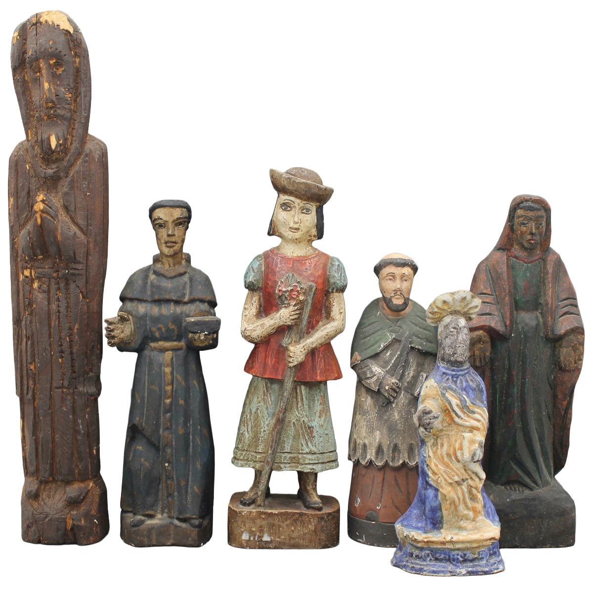 Lotto di sei sculture