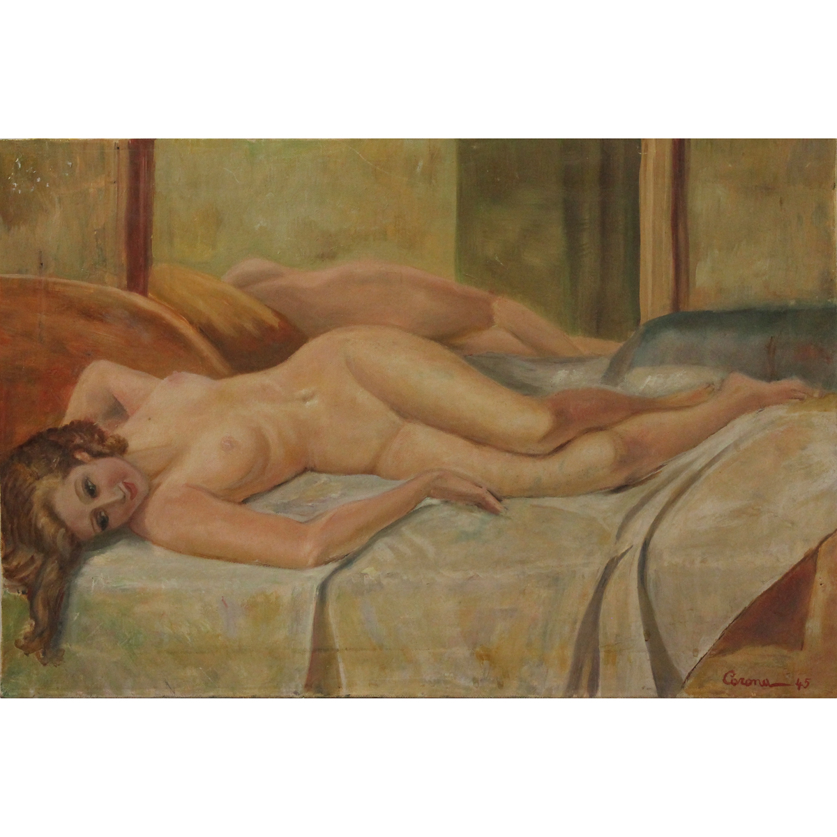 "Nudo di donna distesa"
