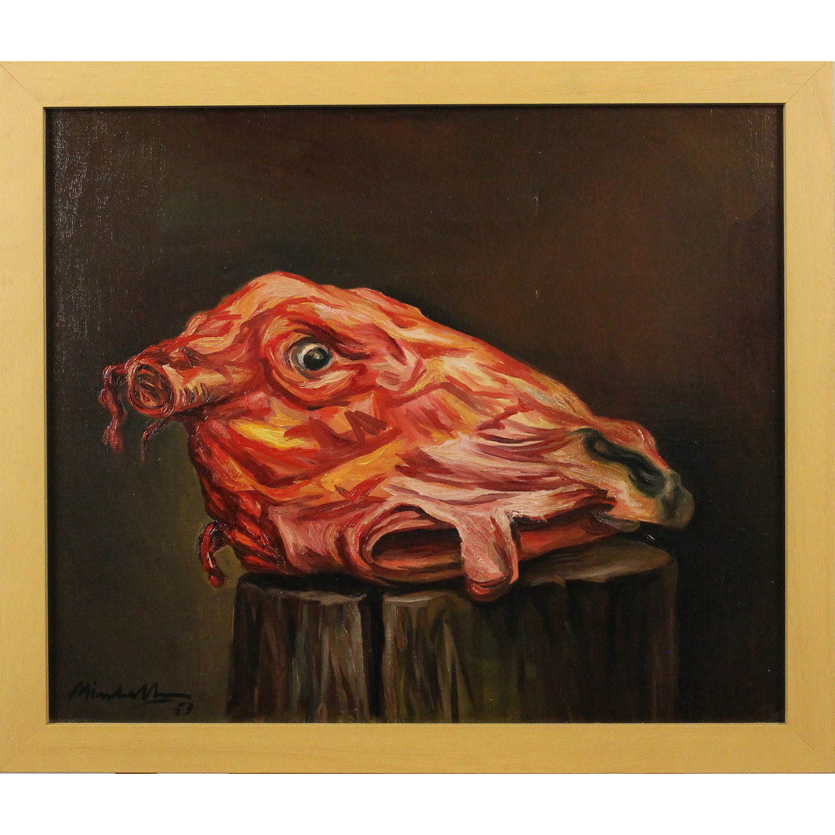 Saro Mirabella (1914/1972) "Testa di vitello"