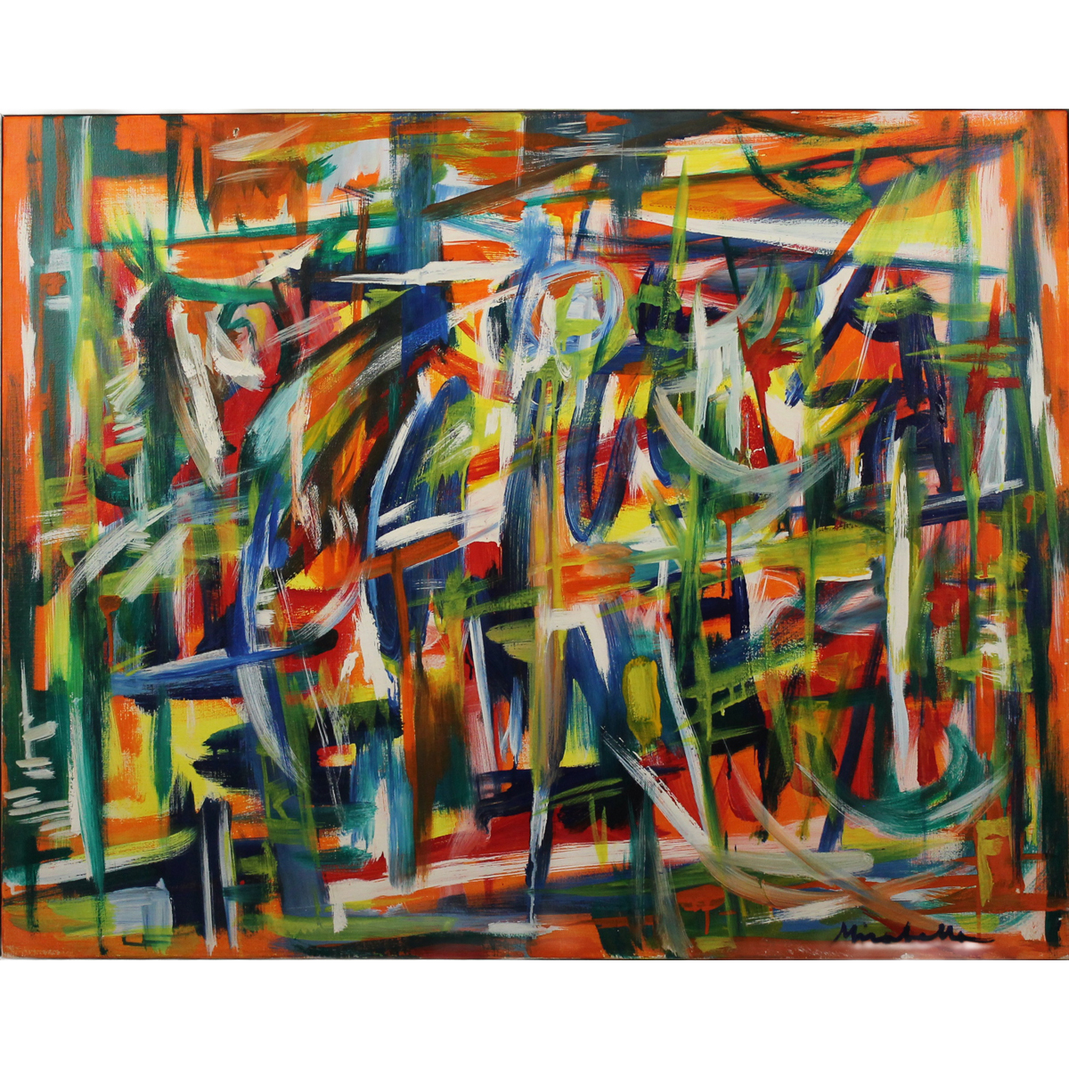 Saro Mirabella (1914/1972) "Composizione astratta"
