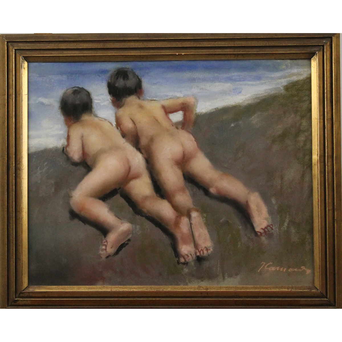 Francesco Camarda (1886/1962) "Nudi di bimbi"