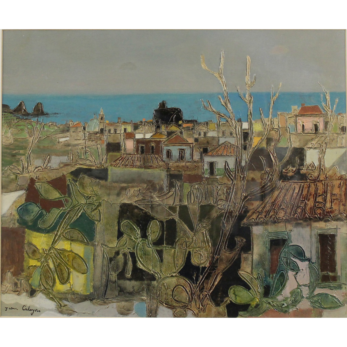 Jean Calogero (1922/2001)  "Tetti di paese"