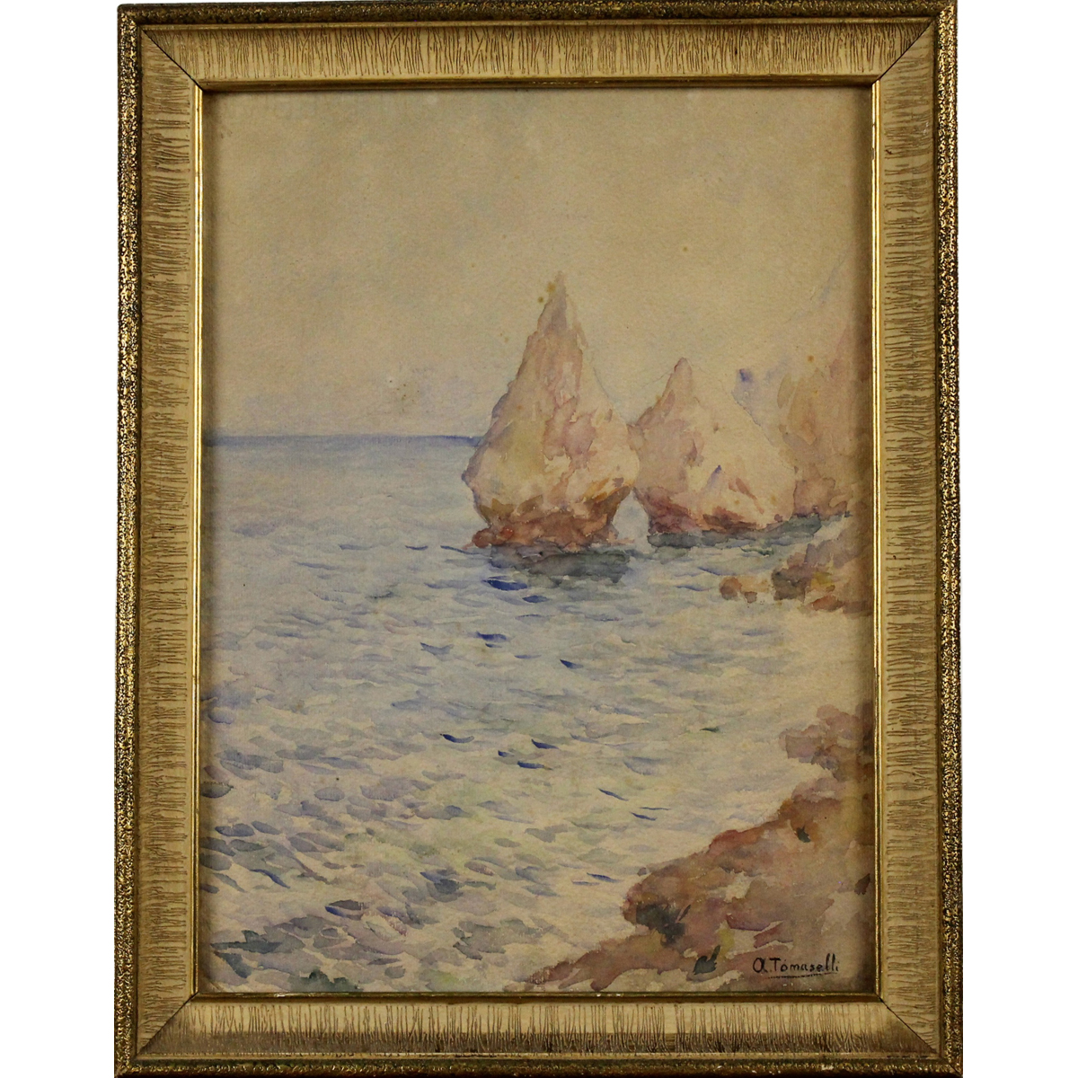 Onofrio Tomaselli (1866/1956) "Scogli"