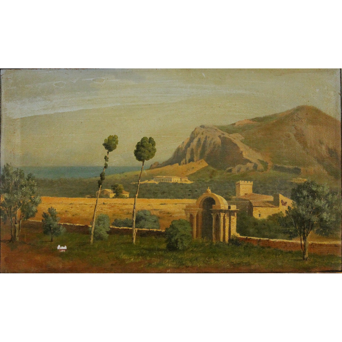 Pittore siciliano del secolo XIX "Veduta di Valdina"