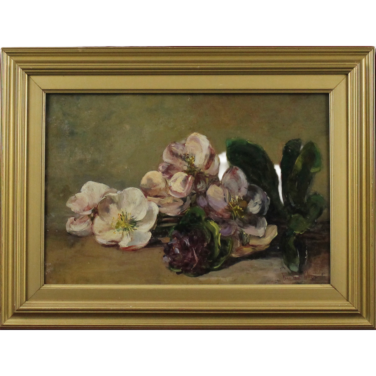 Francesco Paolo Palizzi (1825/1871) "Natura morta di fiori"