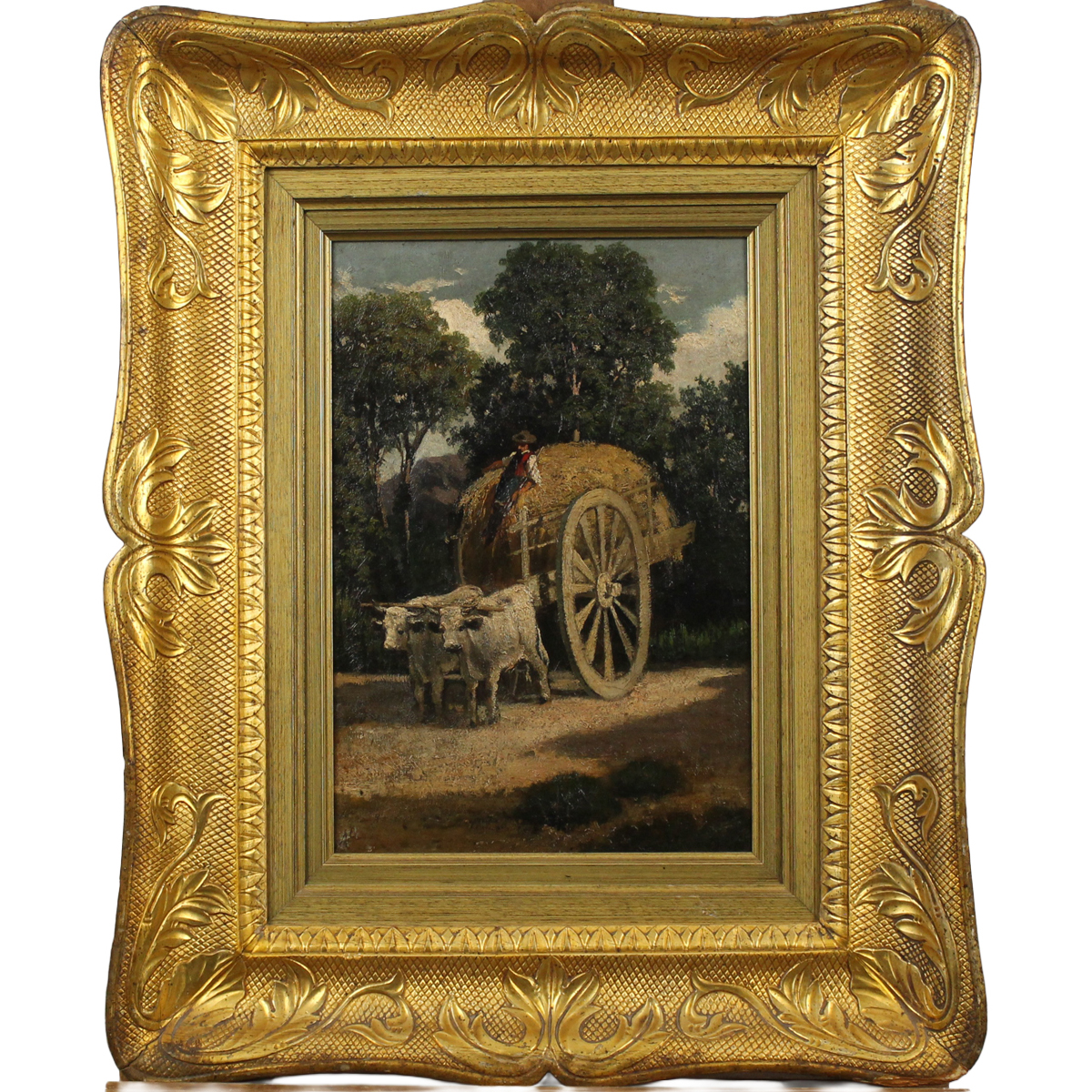 Pittore toscano del secolo XIX "Carro con buoi"