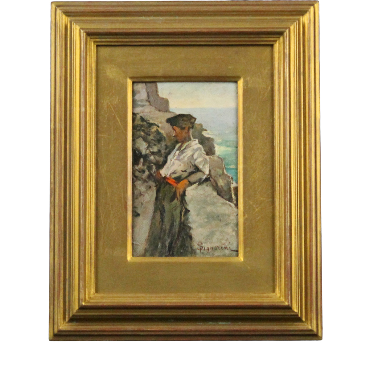 Telemaco Signorini (1835/1901) (attr.) "Pescatorello"