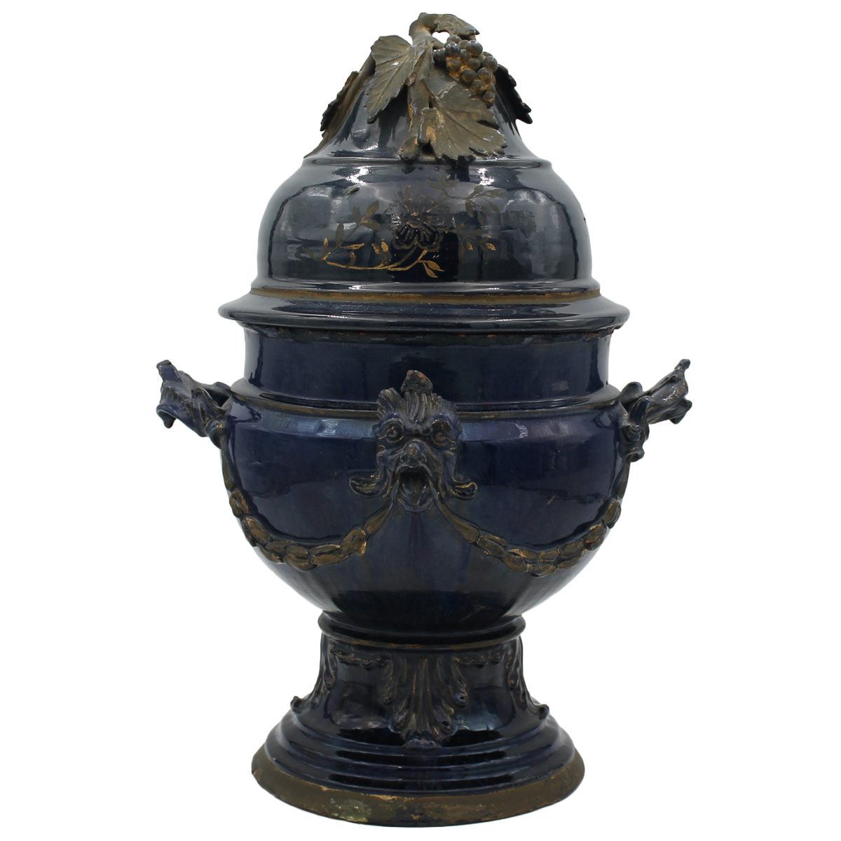 Grande vaso con coperchio