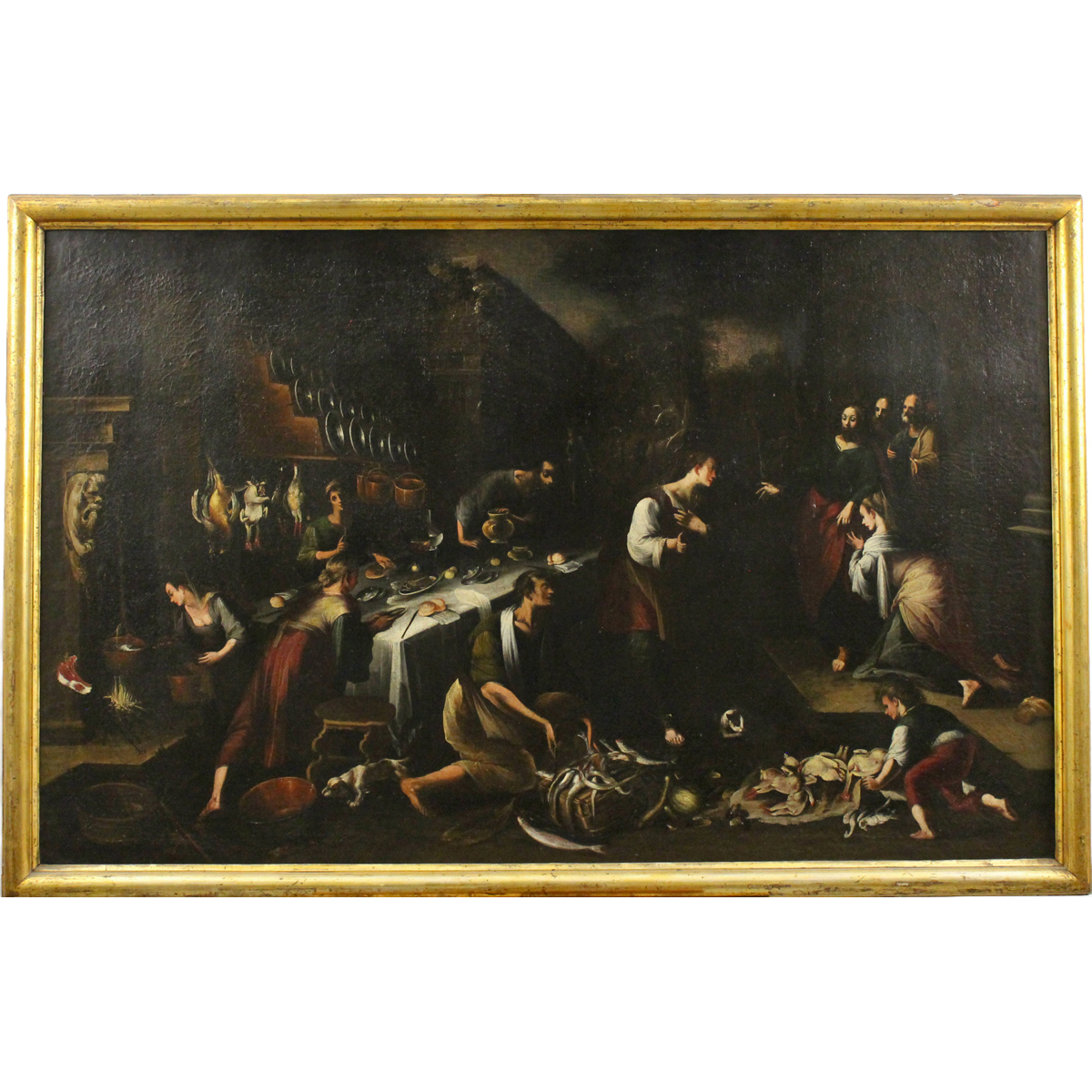 Scuola di Jacopo Bassano "Scena biblica"