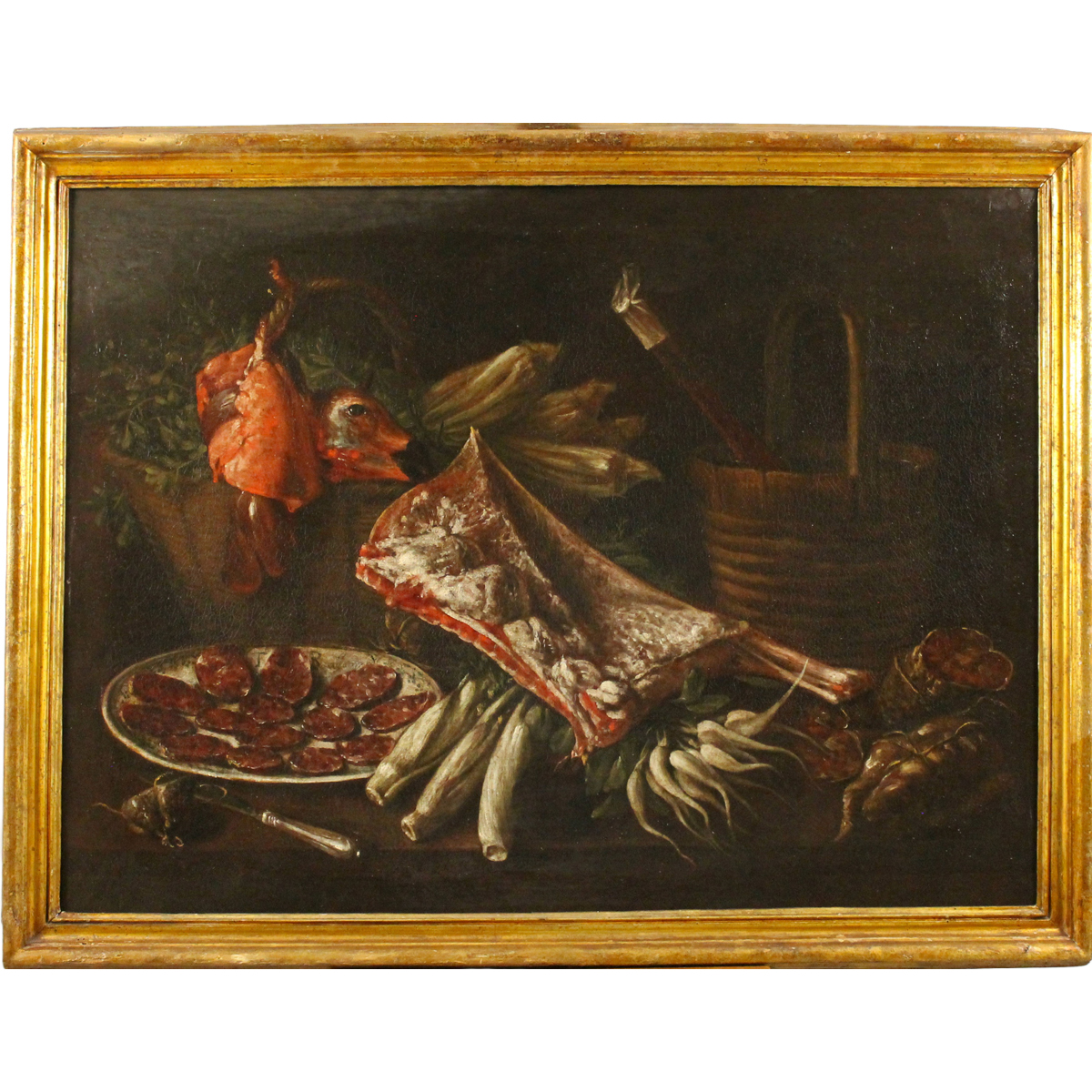Tommaso Realfonso (1677/1743) "Natura morta con cacciagione"