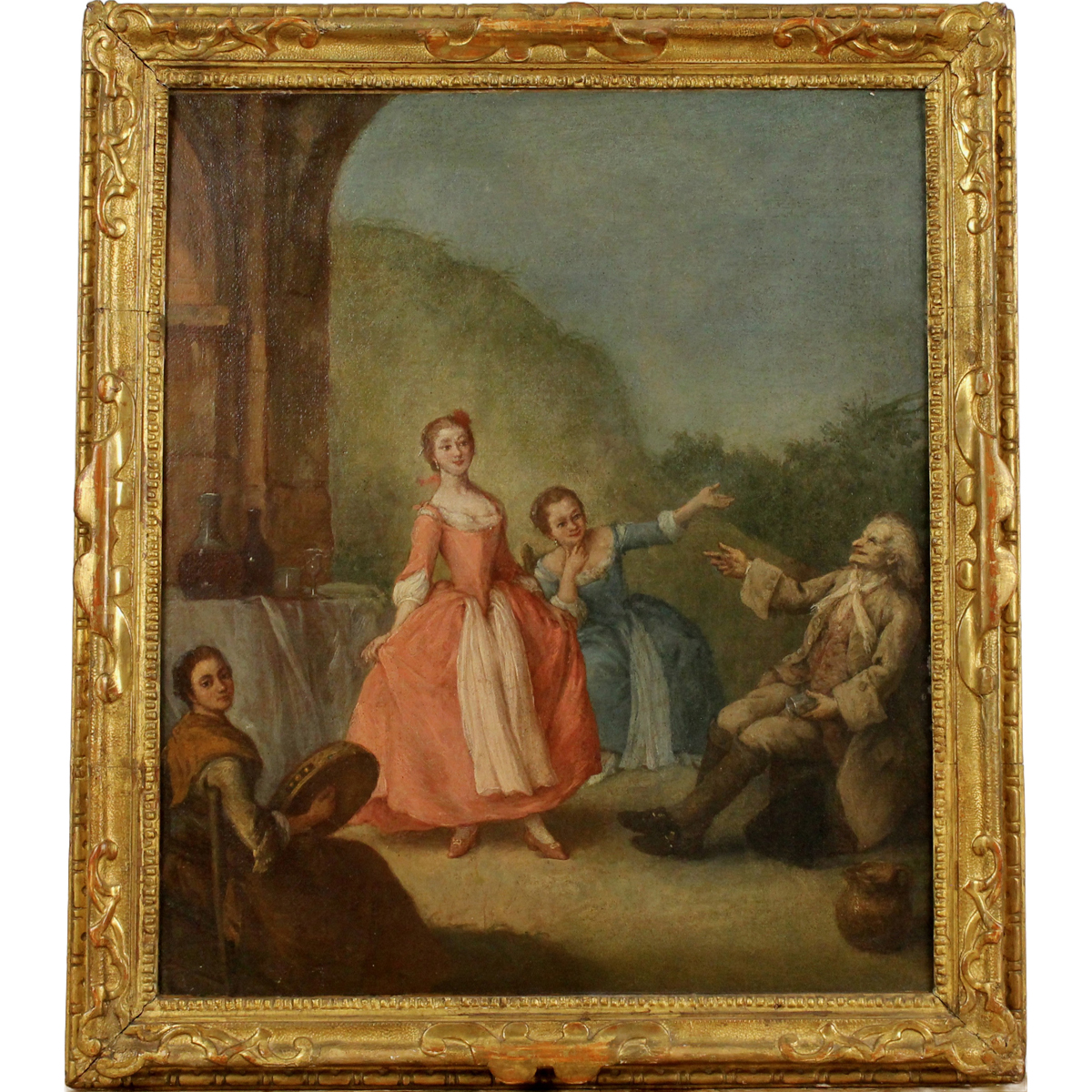 Pietro Longhi (1702/1785) "Danza in villa"