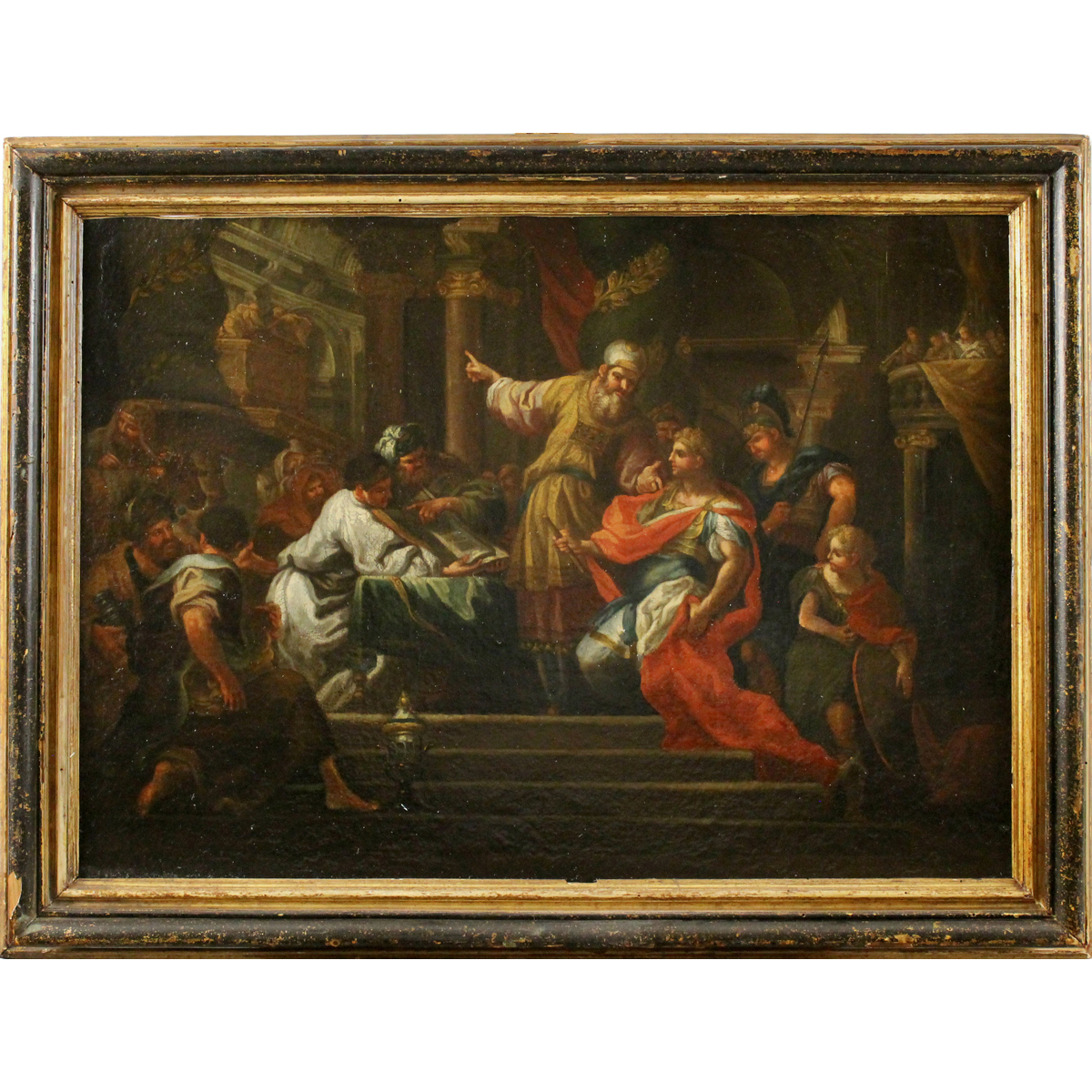 Scuola napoletana del secolo XVIII "Scena biblica"