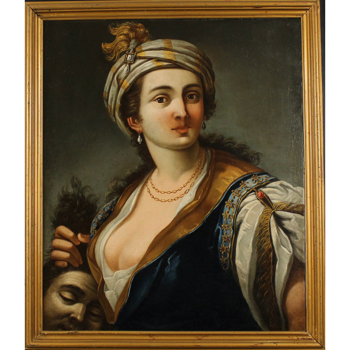Scuola italiana della fine del secolo XVII "Giuditta con la testa di Oloferne"
