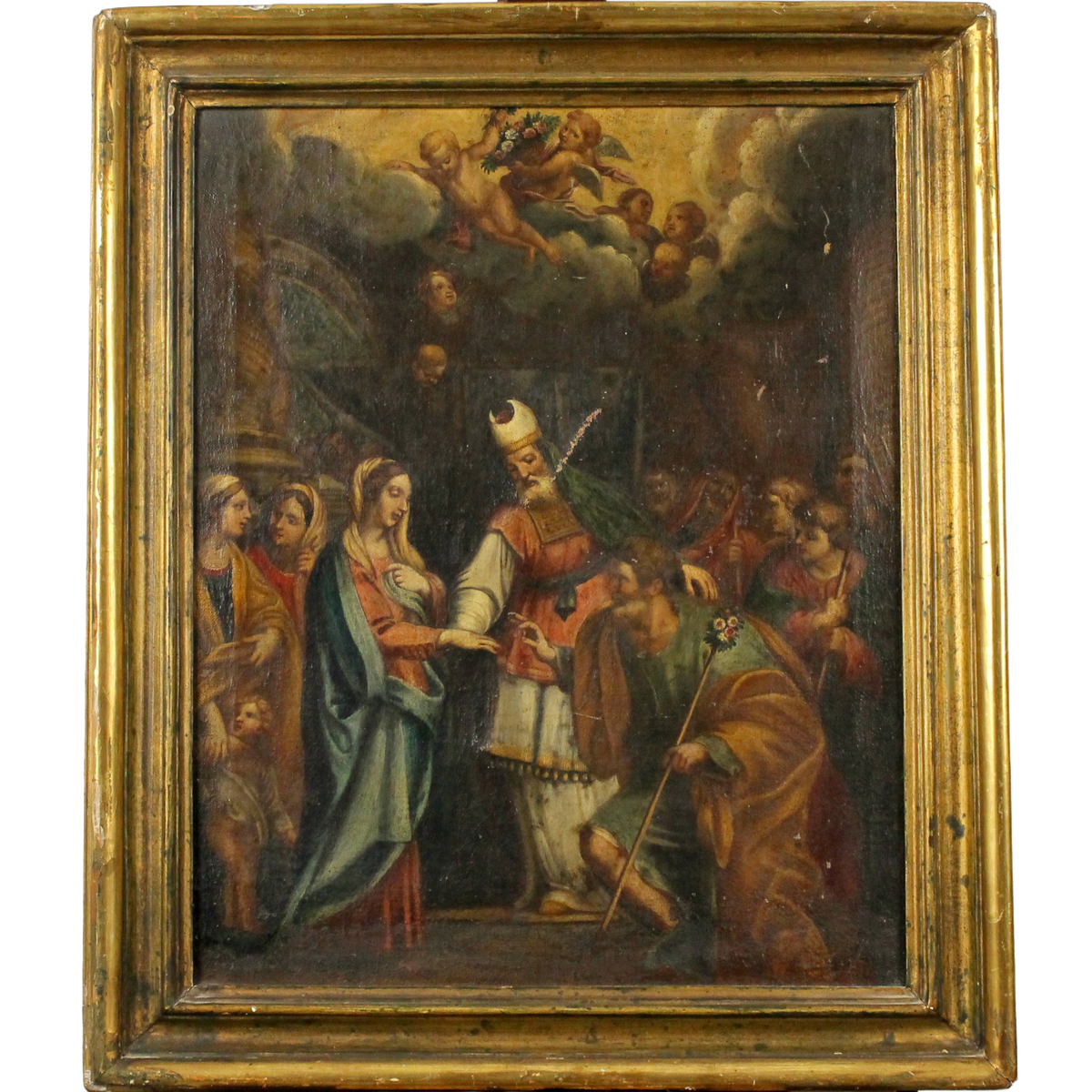 Scuola siciliana del secolo XVIII "Scena sacra"