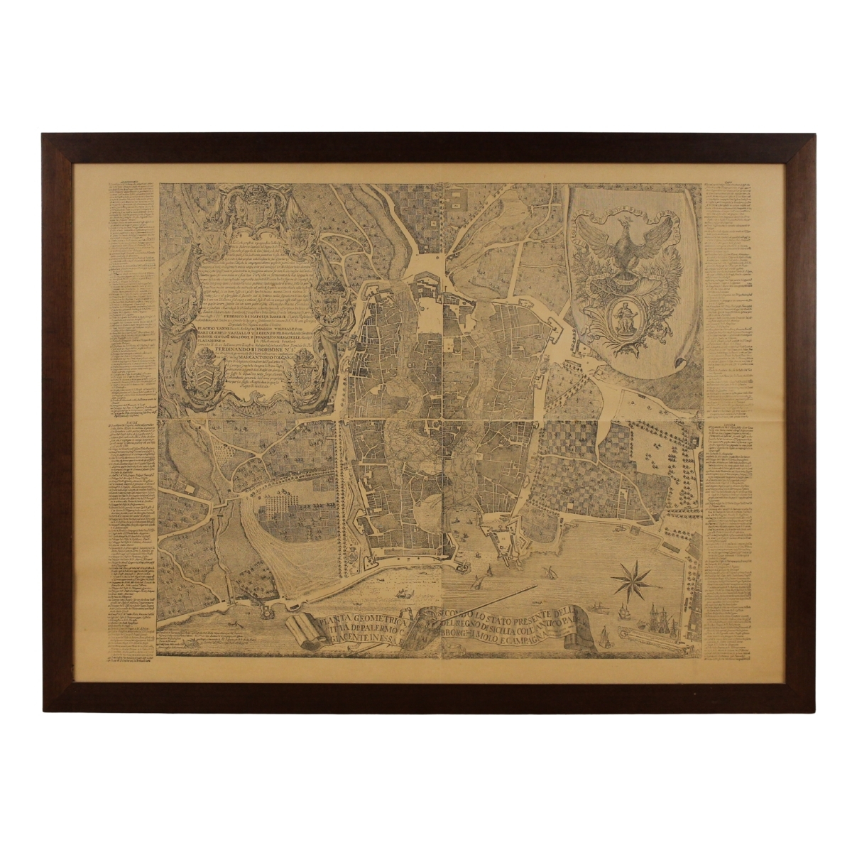 Grande pianta topografica di Palermo