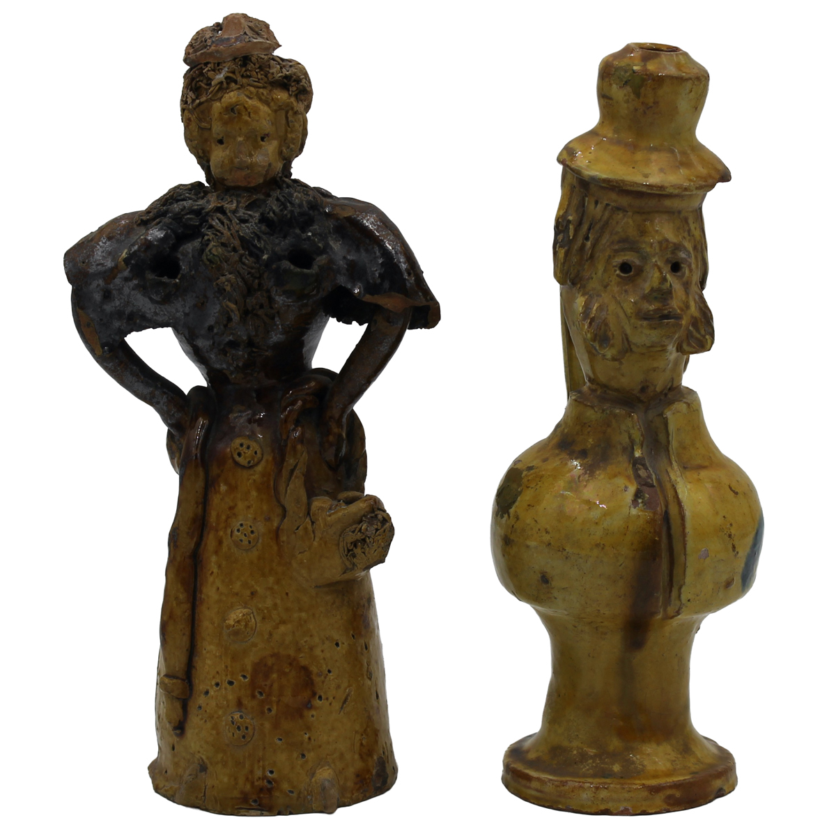 Due lucerne antropomorfe