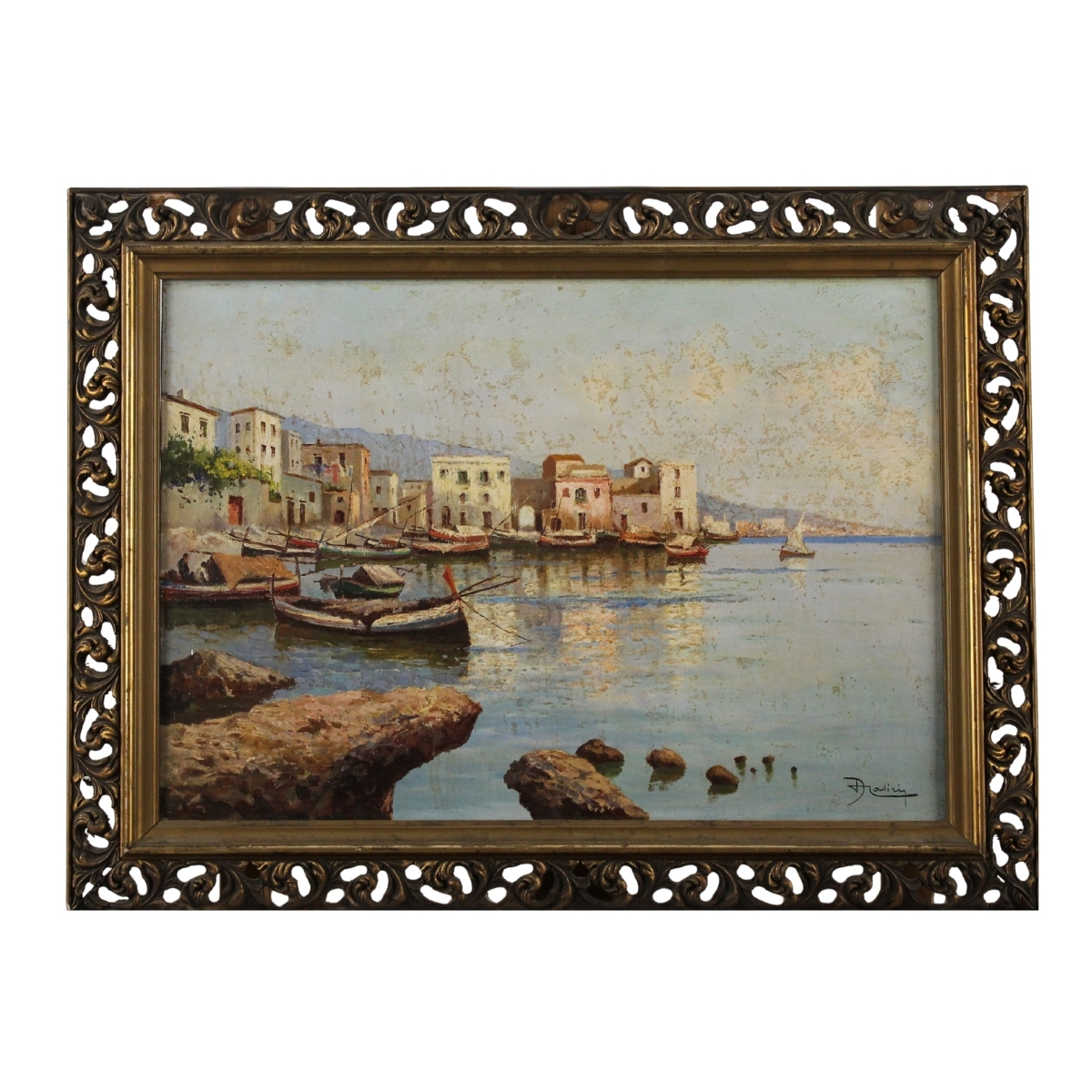 Antonio Caliri (XIX/XX)"Paese sul mare"