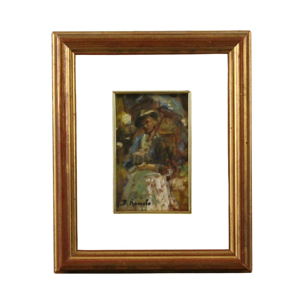 Romolo Garrone (1891/1959) "Donna con ombrello"