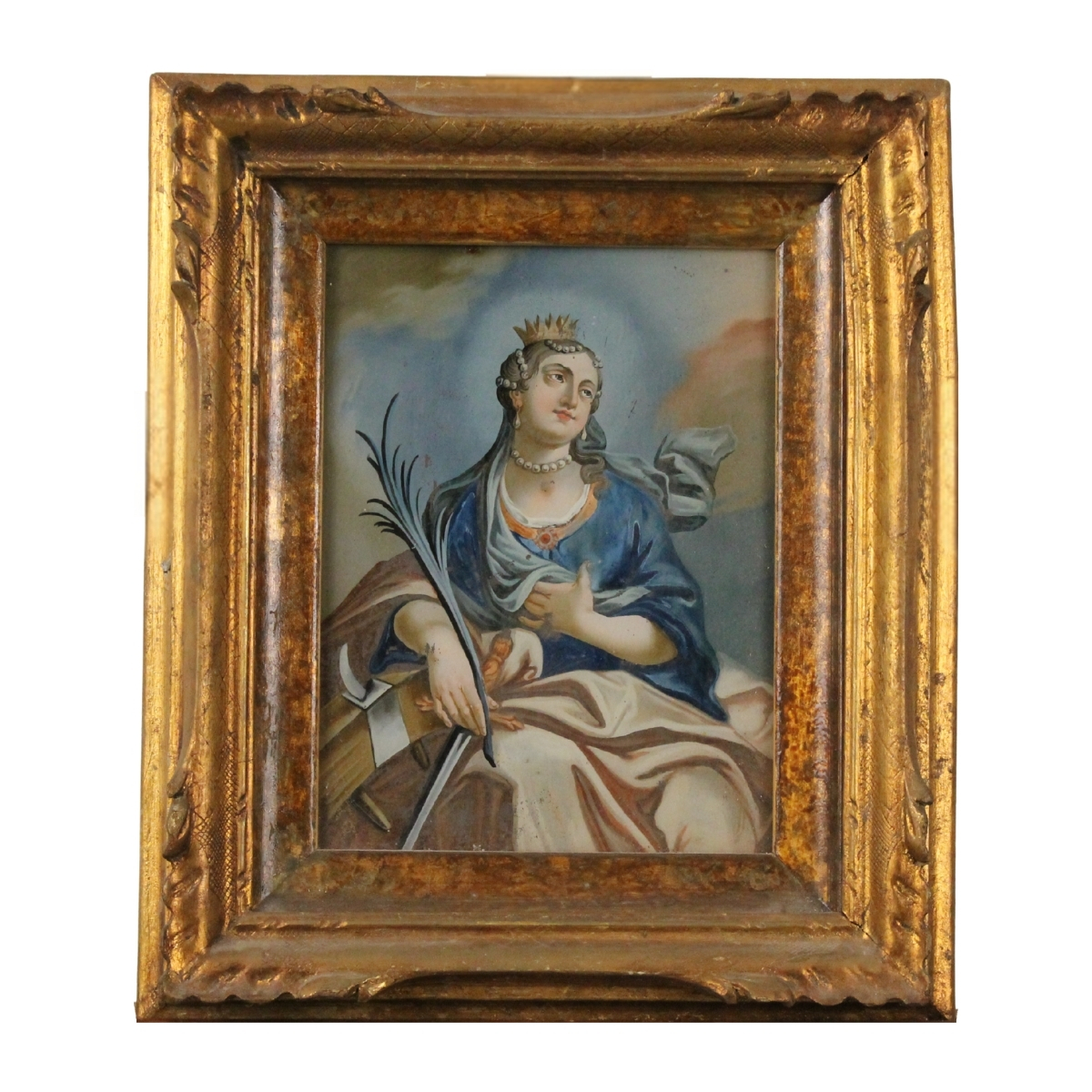 Scuola napoletana del secolo XVIII "Figura di Santa"