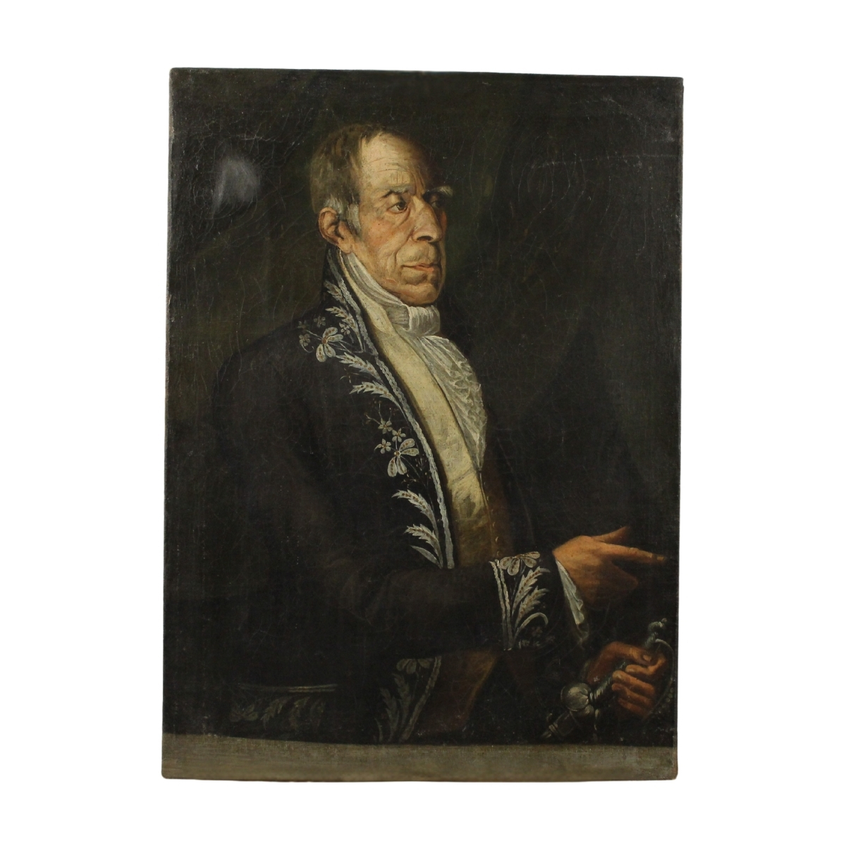 Scuola siciliana degli inizi del secolo XIX "Figura di nobiluomo"