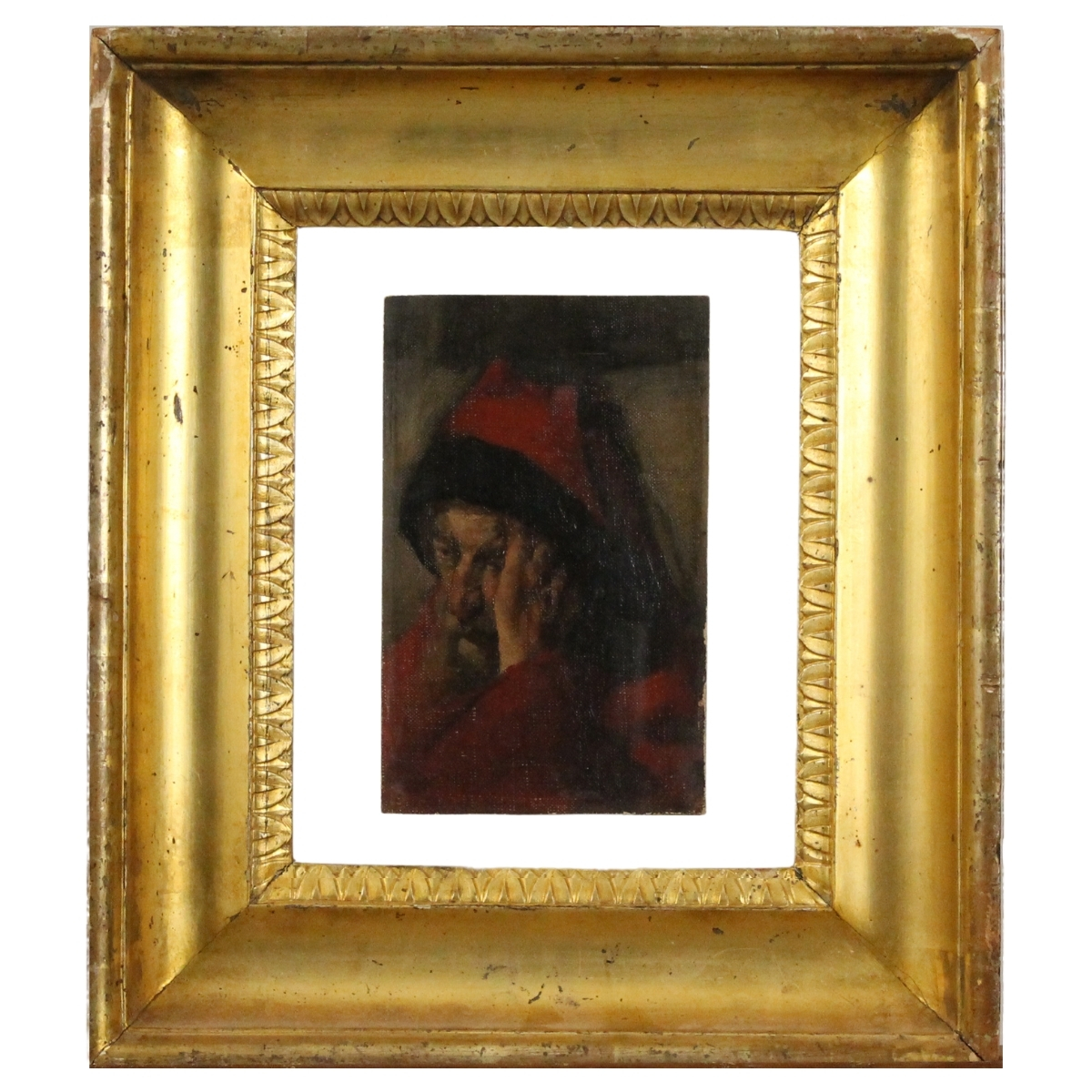 Scuola italiana del secolo XVIII "Figura di anziano"