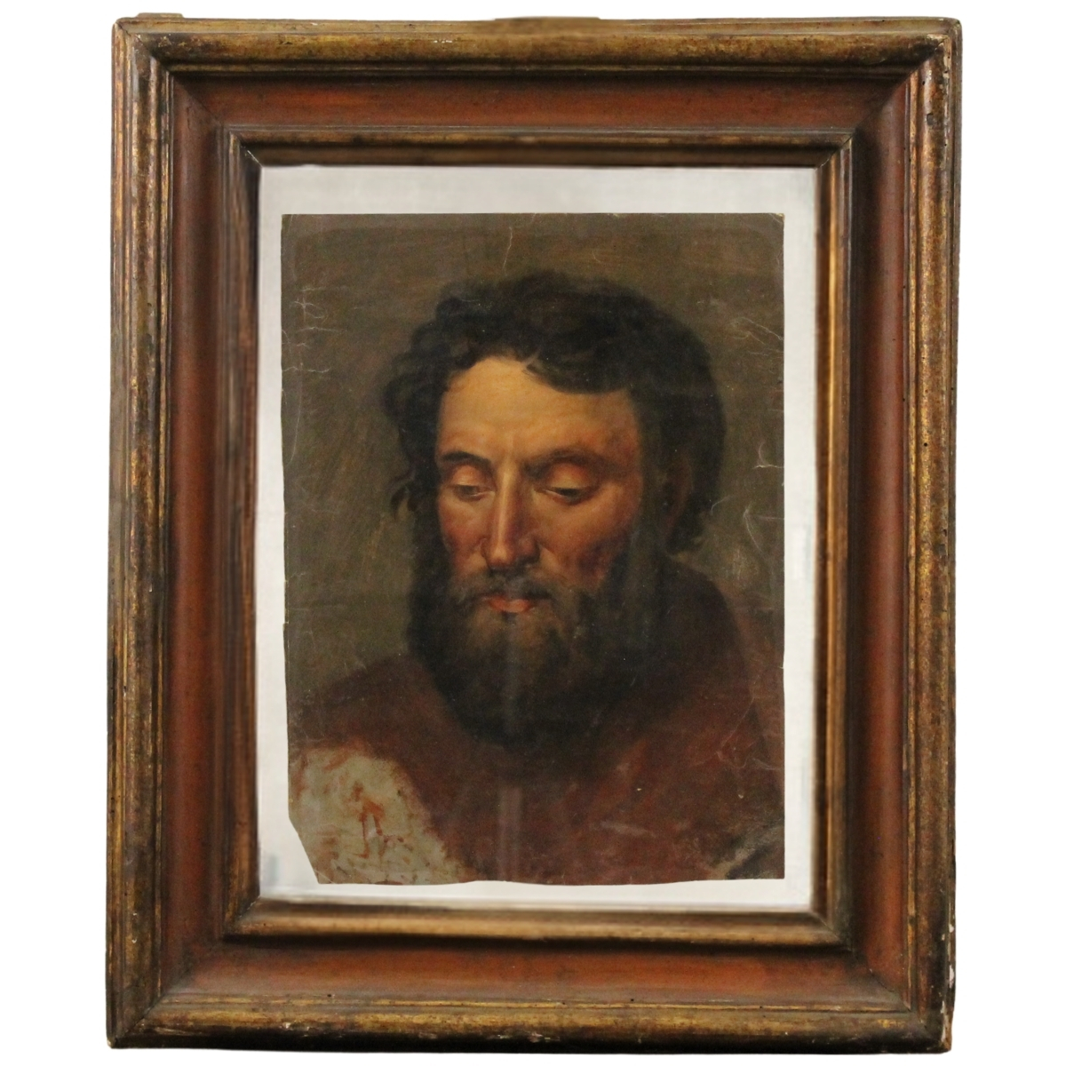 Salvatore Lo Forte (attr.) "Volto di uomo con barba"