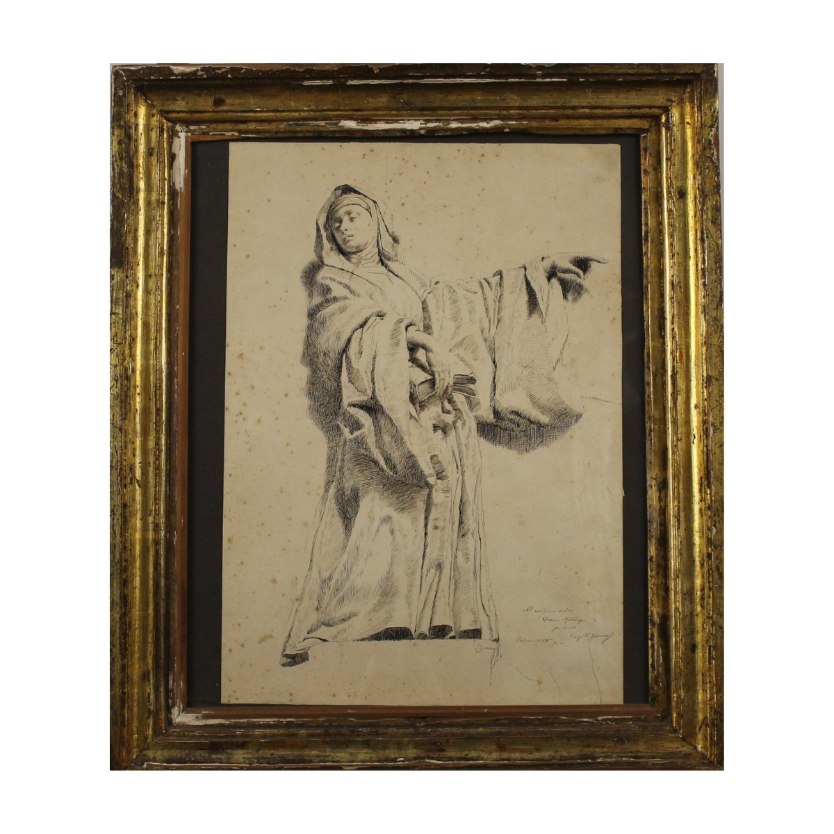 Luigi di Giovanni (1856/1938) "Figura sacra"