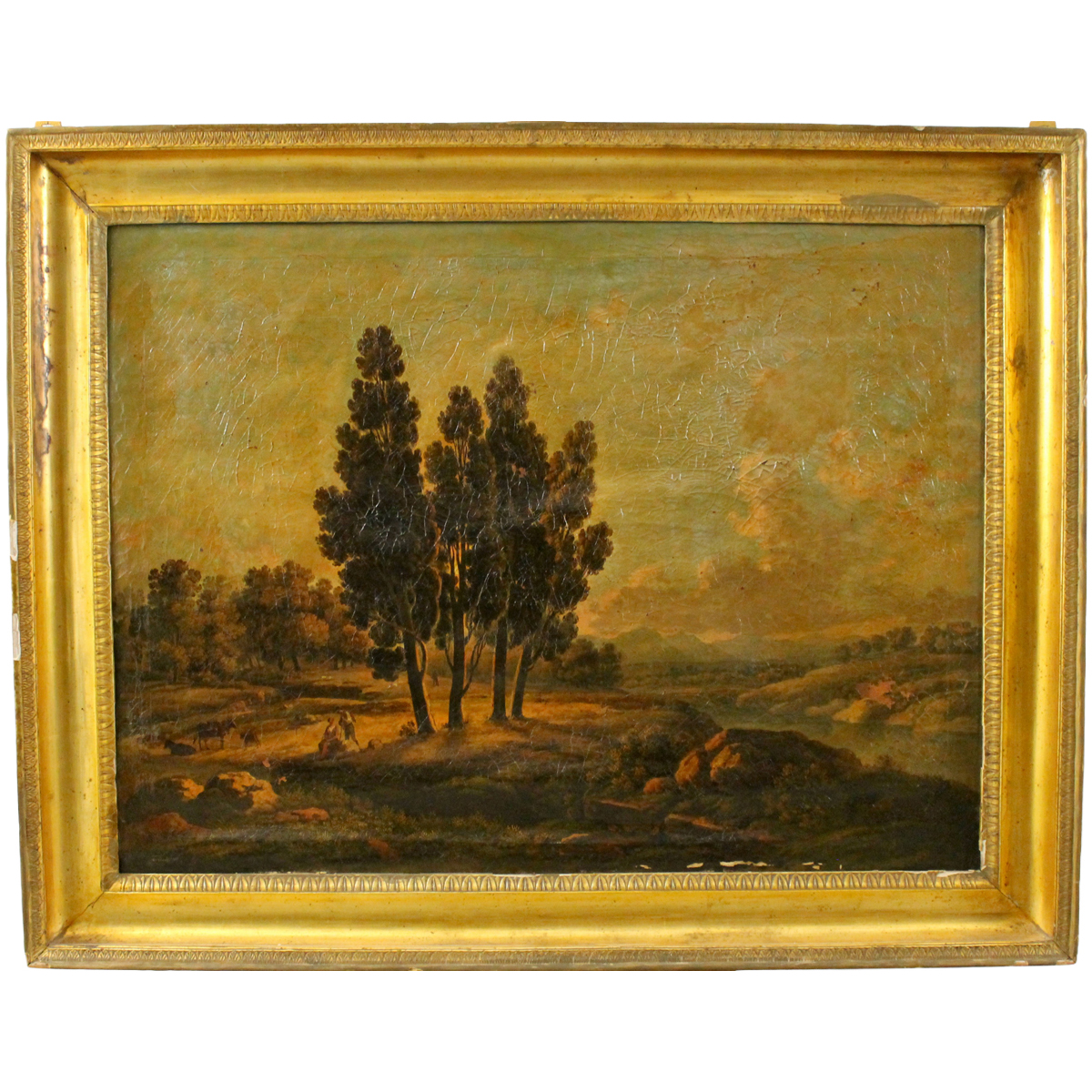 "Grande paesaggio con figure e armenti"