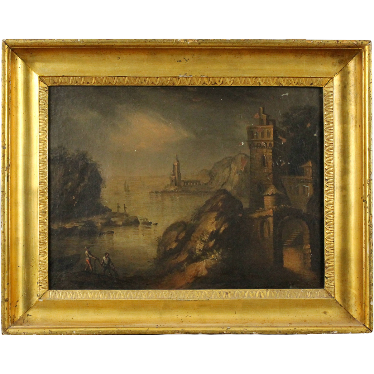 Scuola dell'Italia settentrionale della fine del secolo XVIII "Paesaggio dal promontorio"