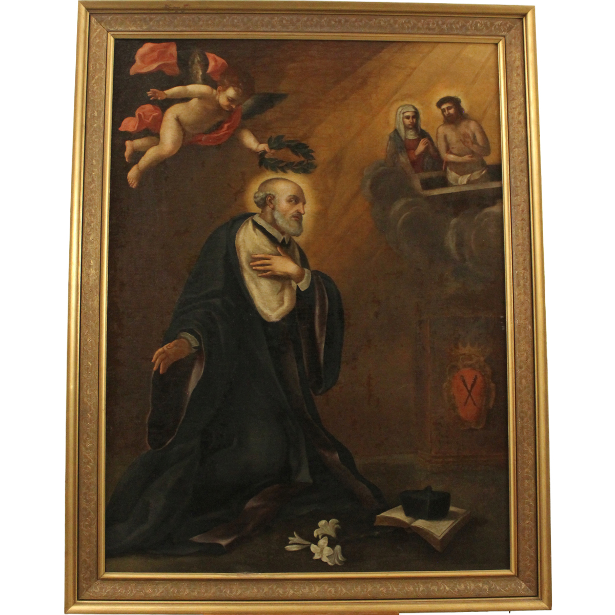 Scuola siciliana del secolo XVIII "Figura di santo"