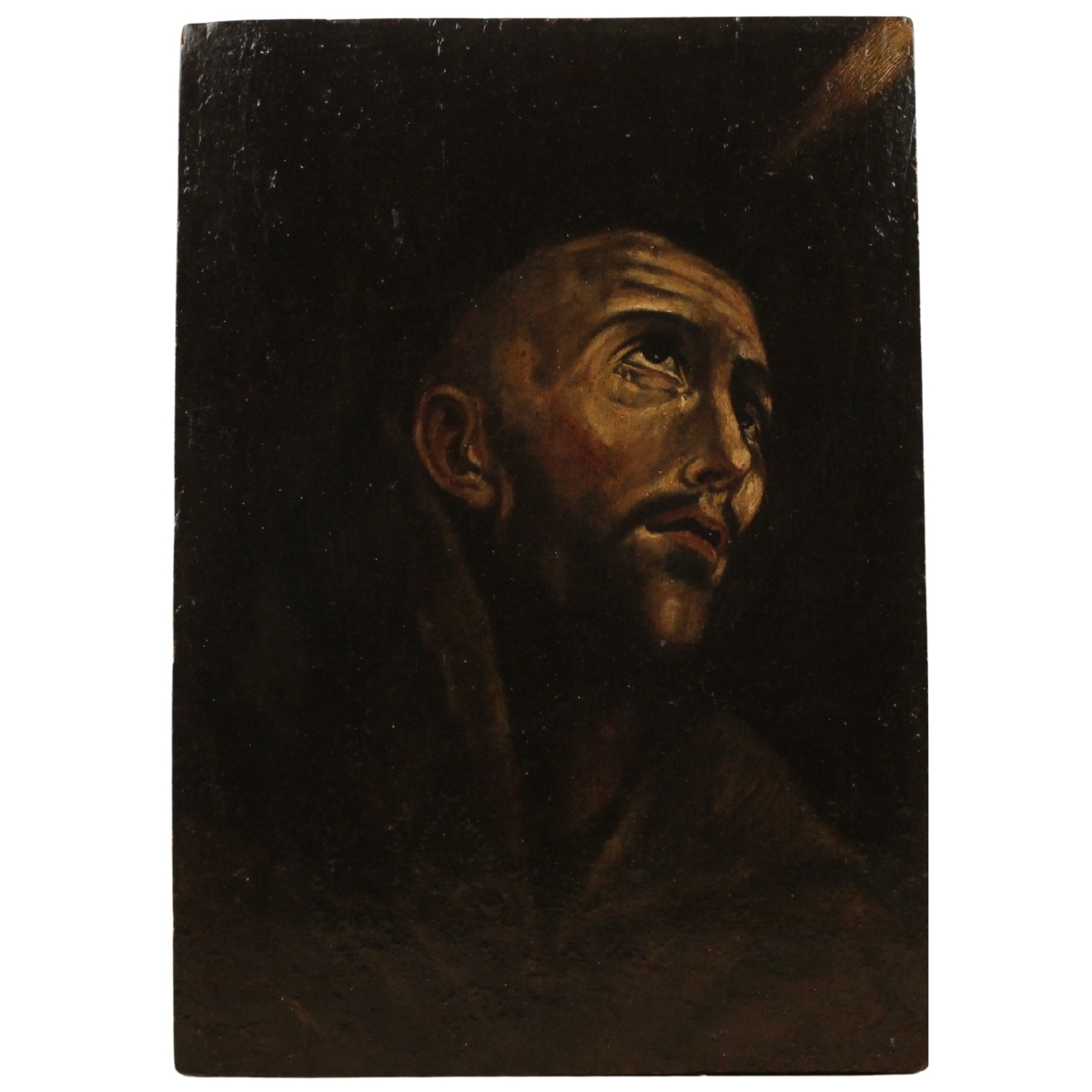 Scuola spagnola del secolo XVII "San Francesco in estasi"