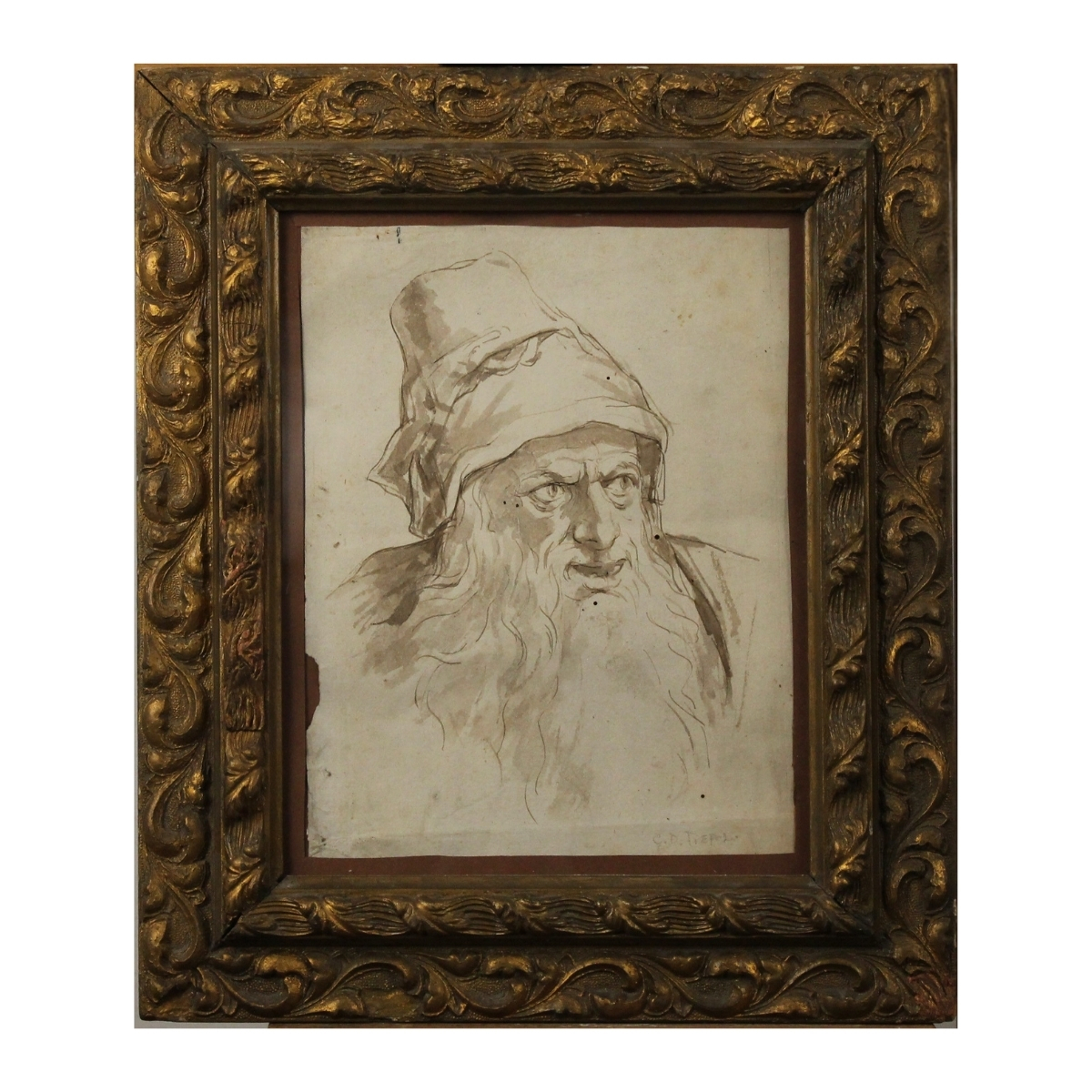 "Figura di uomo con barba e cappello"