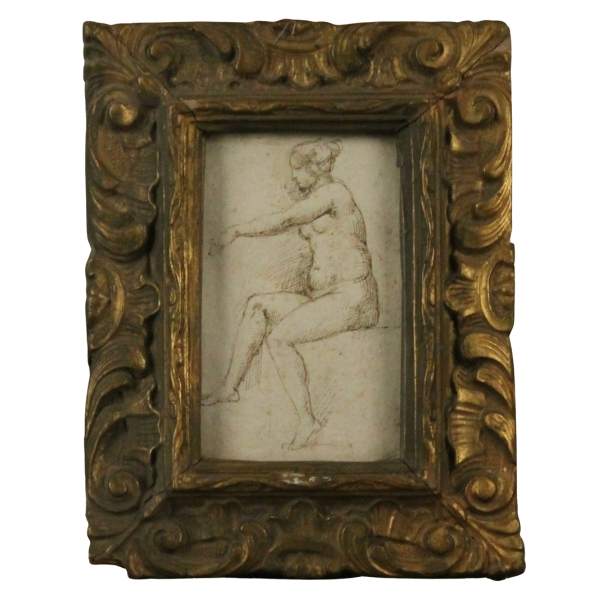 Scuola italiana della fine del secolo XVIII"Nudo di donna"