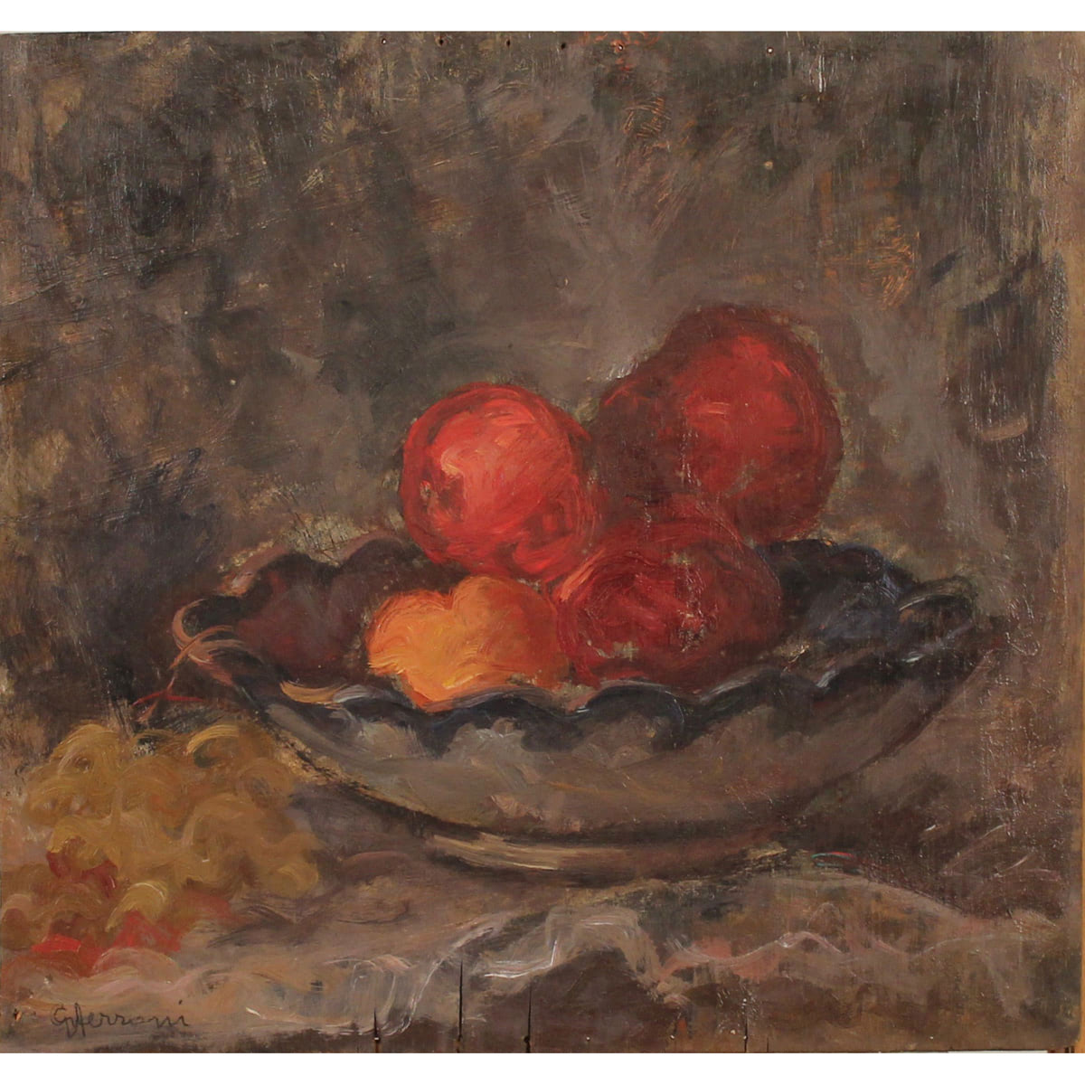 GUIDO FERRONI (1888/1979) “Natura morta di frutta" - "Still life of fruit"