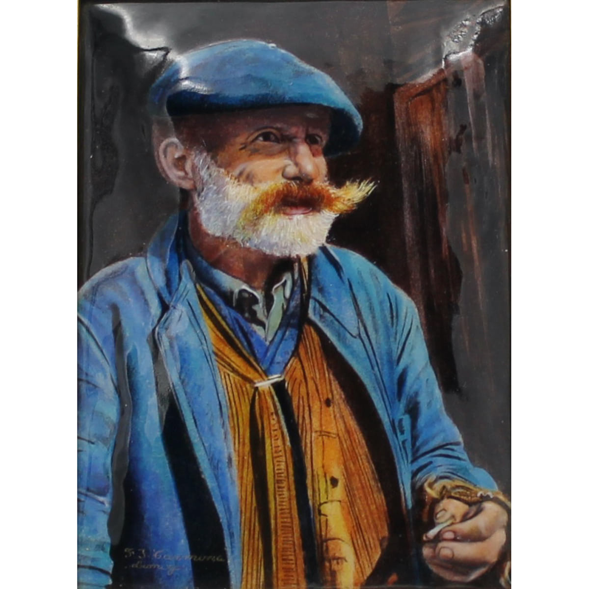Figura di anziano con cappello - Figure of an elderly man with hat