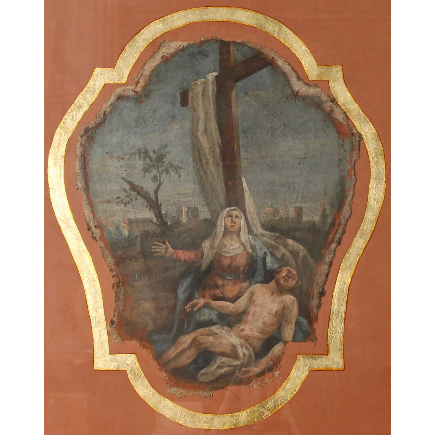 Scuola spagnola del secolo XVIII "La deposizione di Cristo" - Spanish school of the 18th century "The Deposition of Christ"