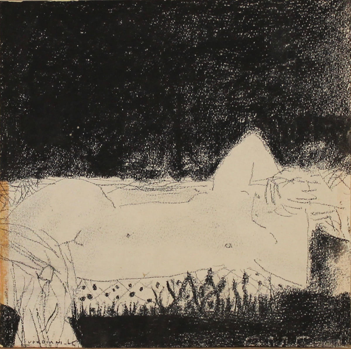 LUCIANO VERDIANI (1929/1992) “Nudo di donna" - "Nude of a woman"