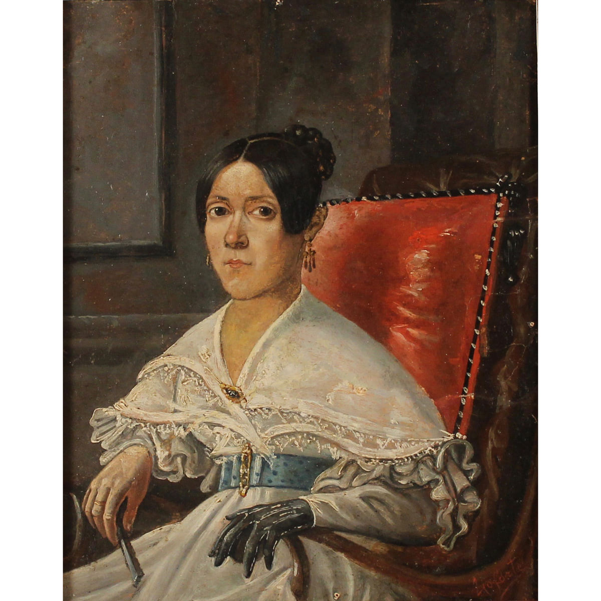SALVATORE LO FORTE (1809/1885) “Ritratto di Maria Giacinta Castiglione"