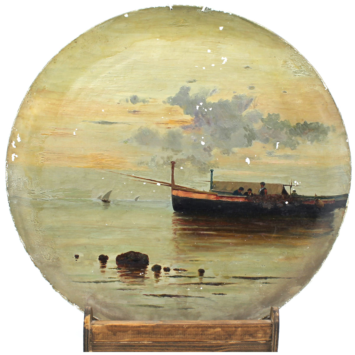 Due dipinti su piatti - Two paintings on plates