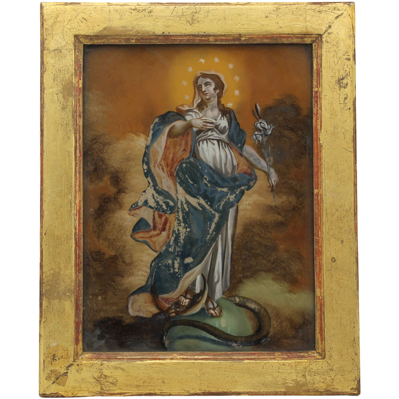 Scuola siciliana del secolo XVIII "La Madonna e San Giuseppe" - Sicilian school of the eighteenth century "The Madonna and St. Joseph"