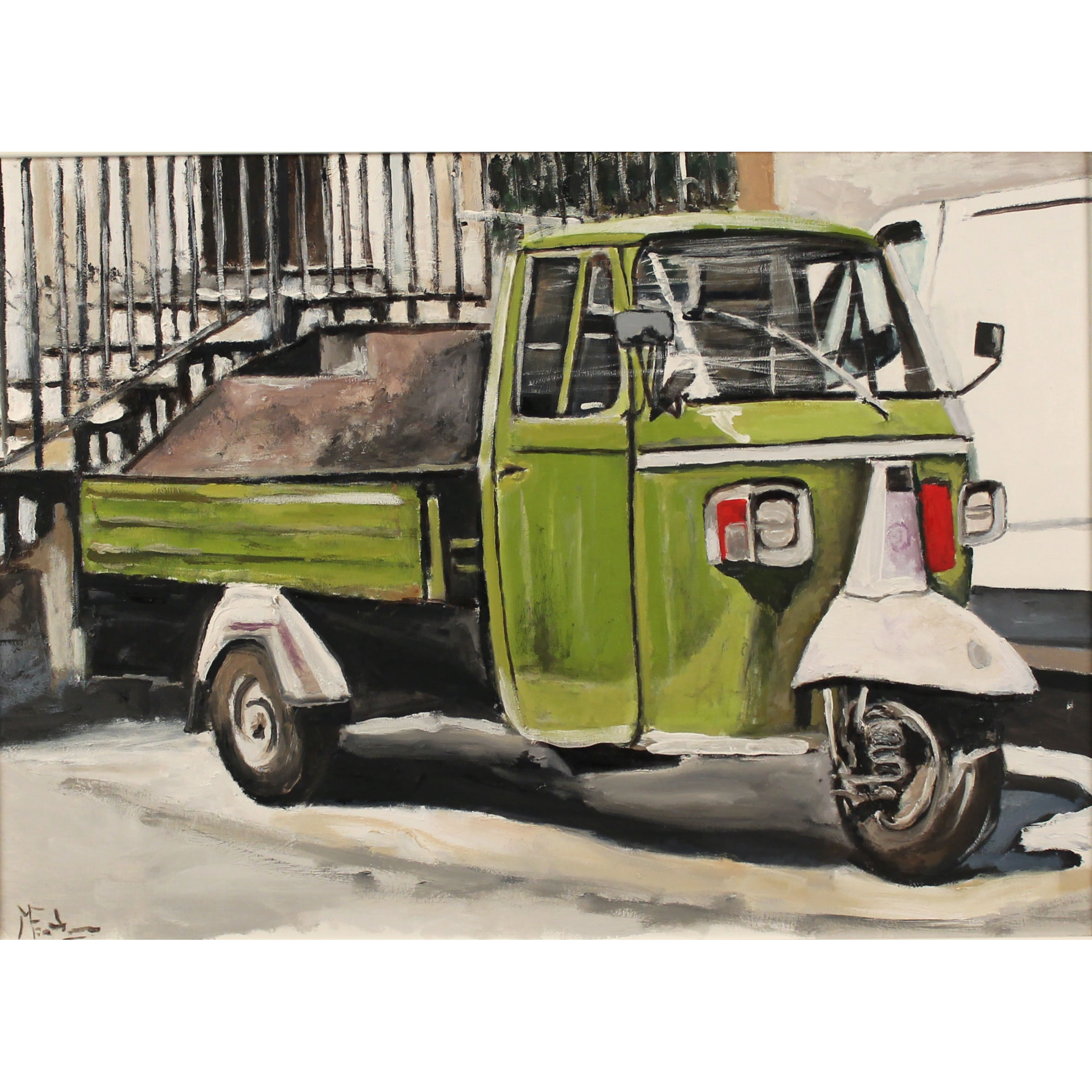 Michele Fontana (1965) "Moto ape verde"