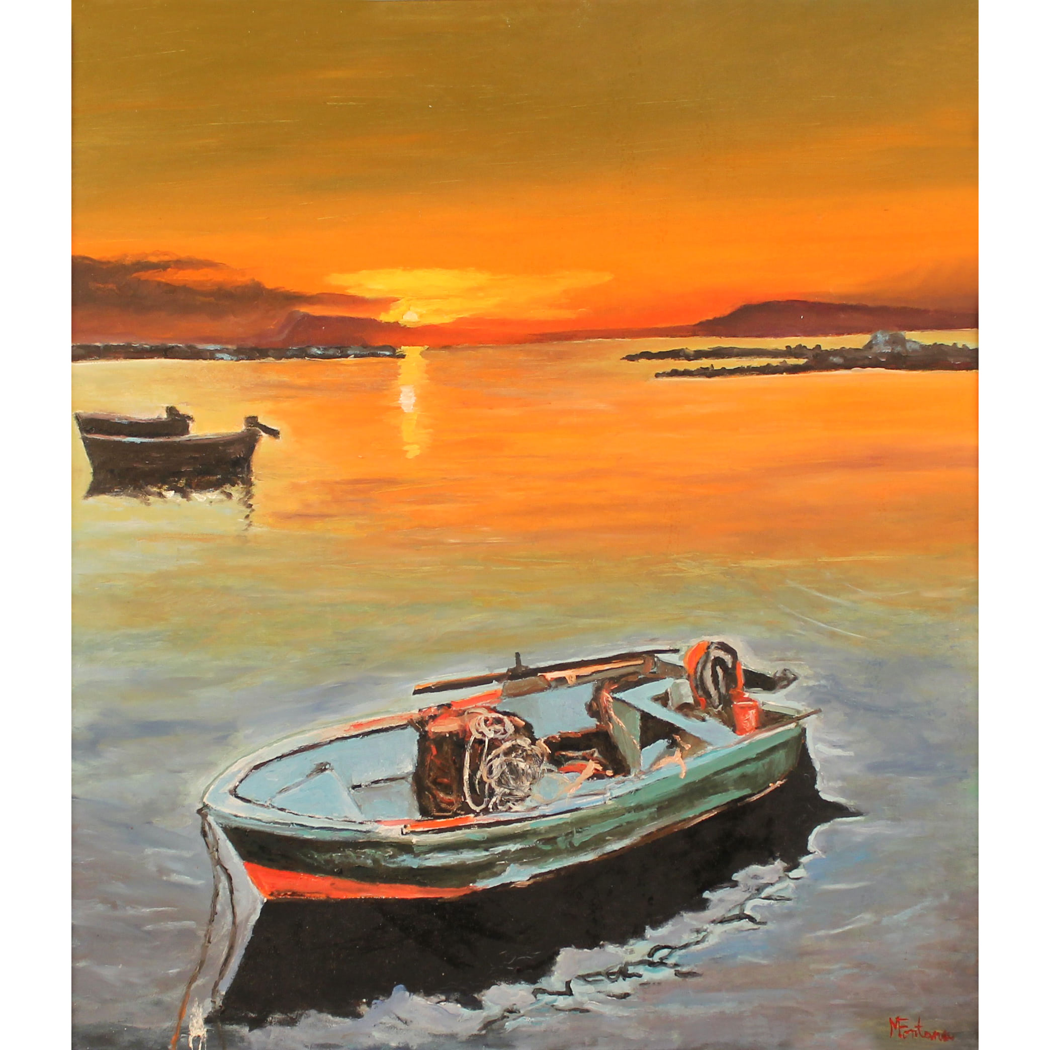 Michele Fontana (1965) "Barche da pesca" - "Fishing Boats"