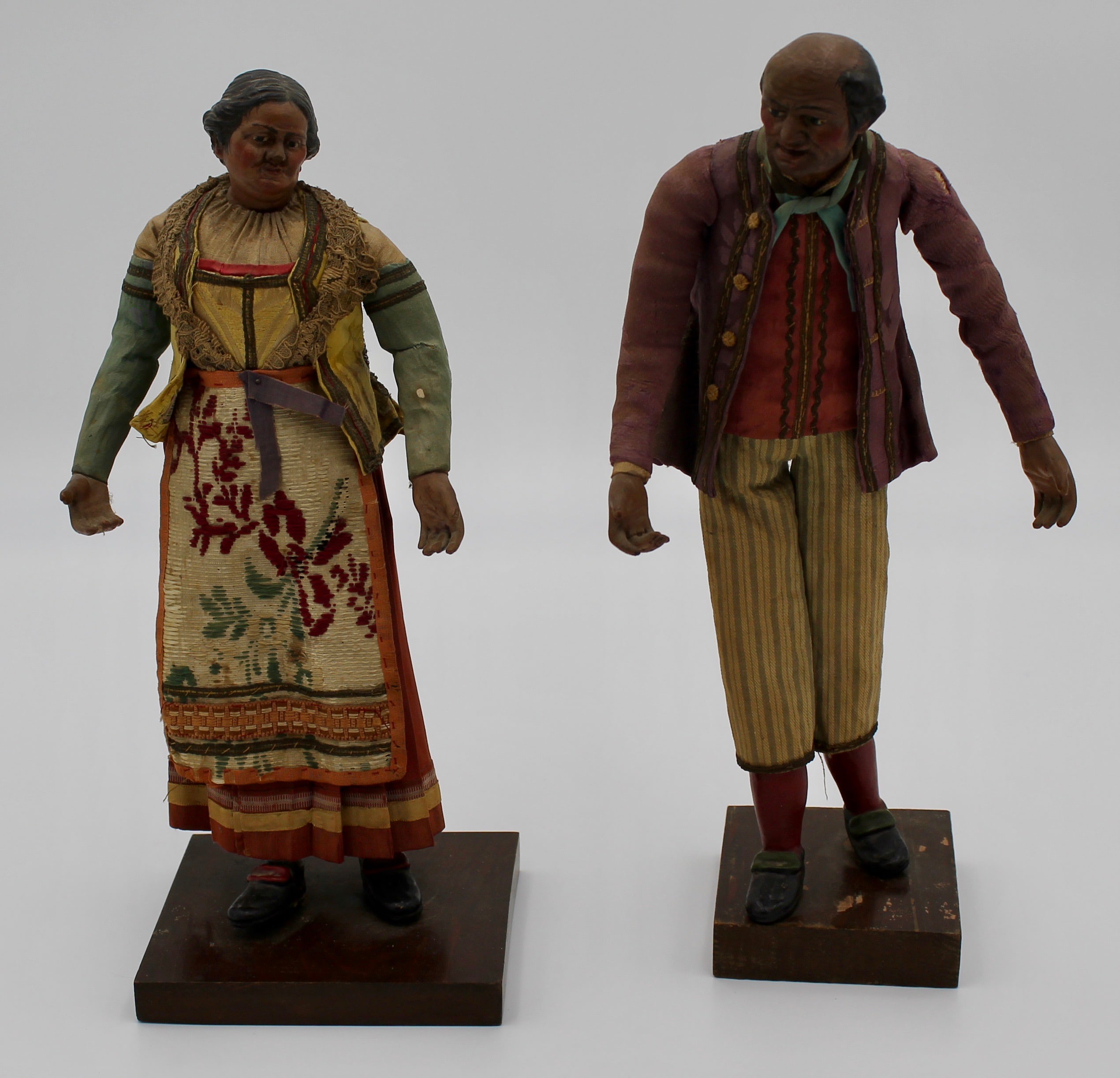 FIGURA DI POPOLANA E POPOLANO - POPULAN AND COMMONER