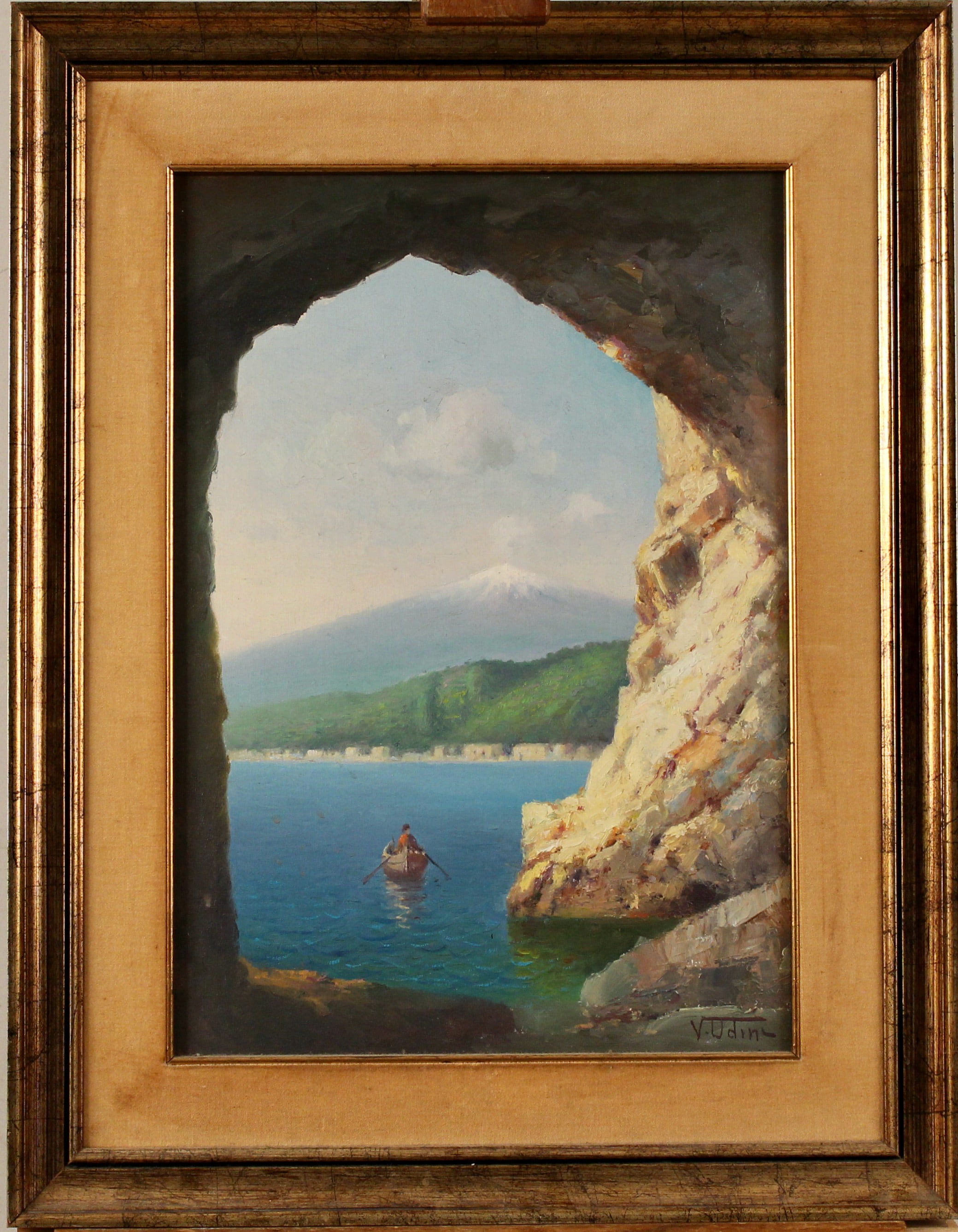 Vincenzo Udine (1898/1981) "Veduta dell'Etna dal mare" - "View of Etna from the sea"