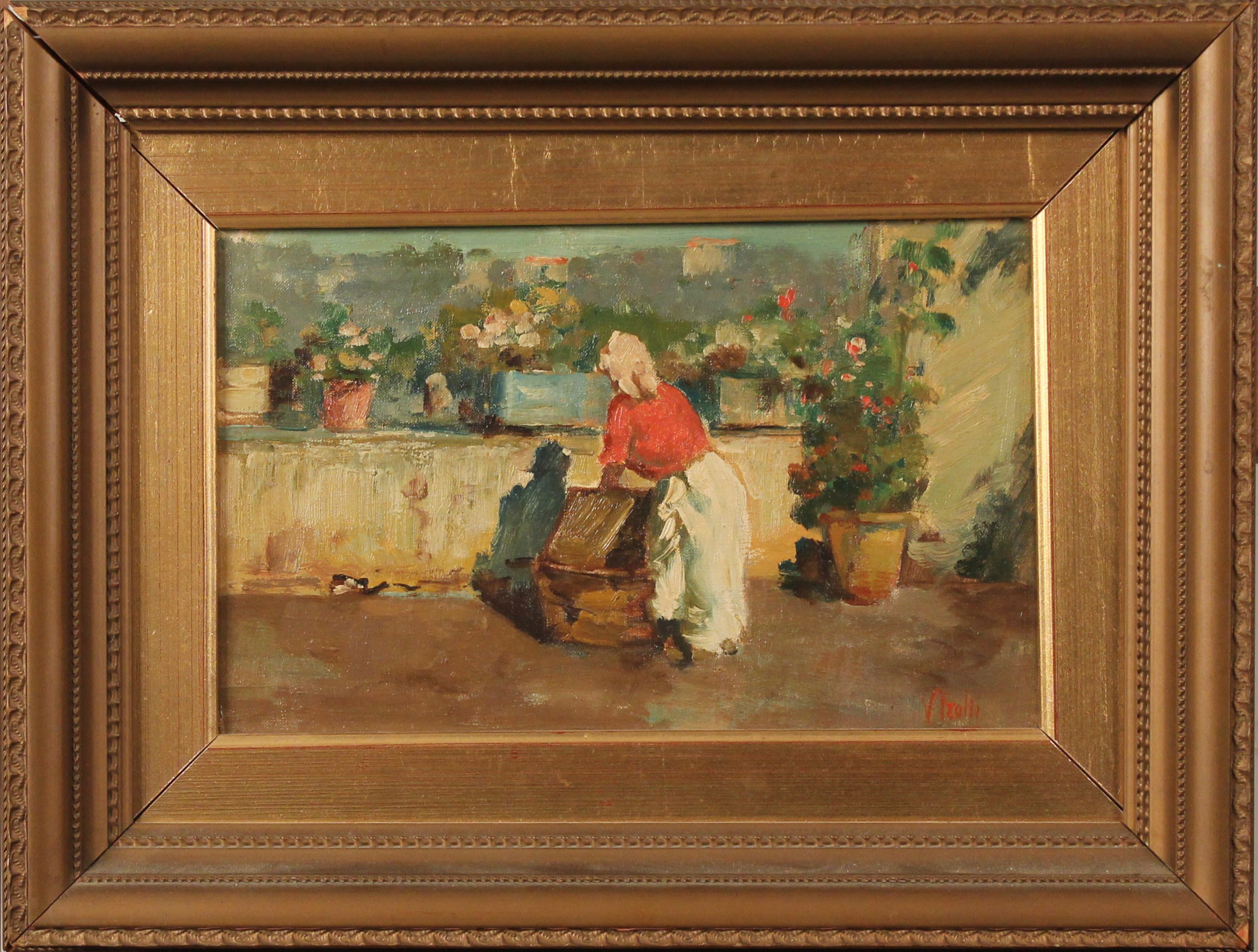 Ragazza sulla terrazza - Girl on the terrace