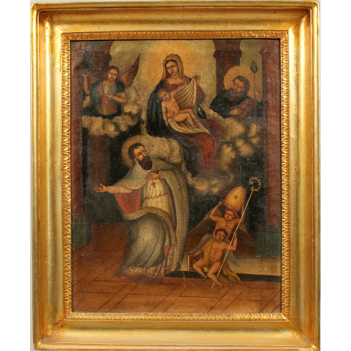 Scuola siciliana del secolo XVIII "Scena sacra"