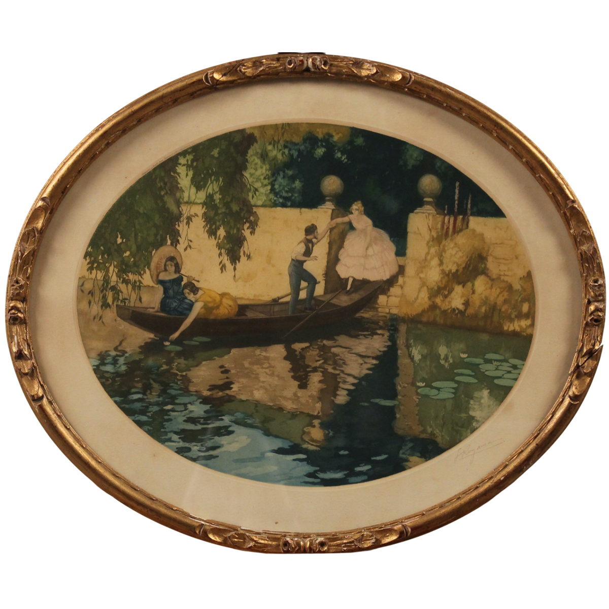 Scena galante sul lago